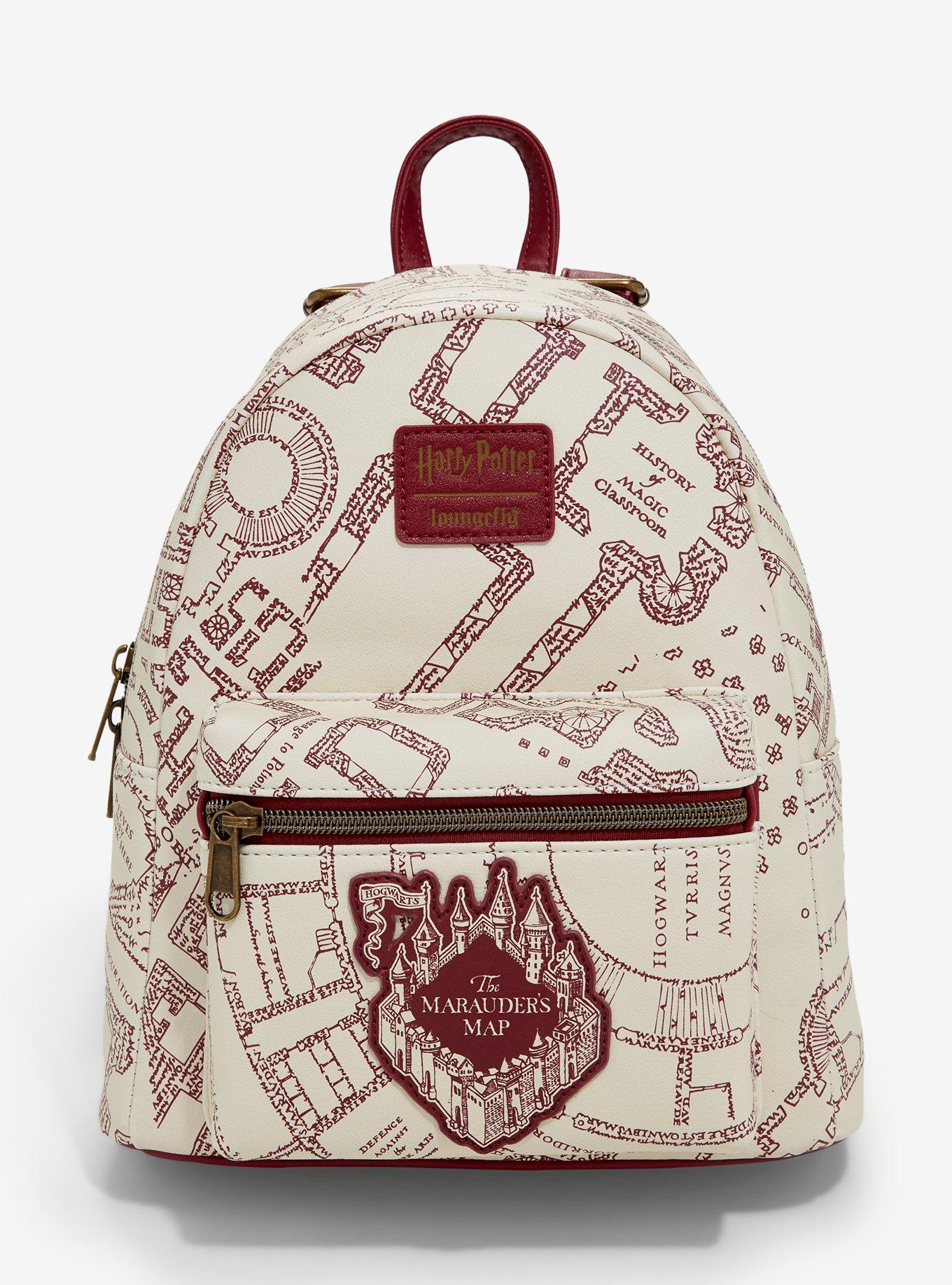 Loungefly Harry Potter Maroon Marauder s Map Mini Backpack Hot Topic