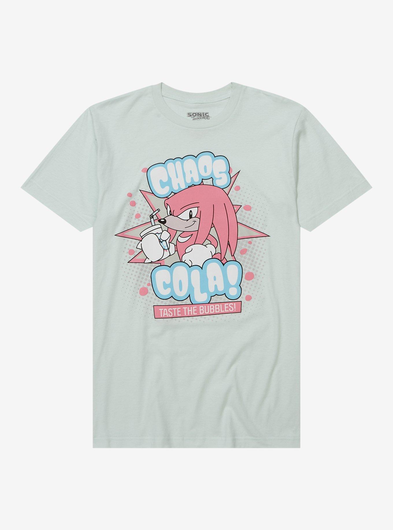 Sonic The Hedgehog Knuckles Cola T-Shirt, BLUE, hi-res