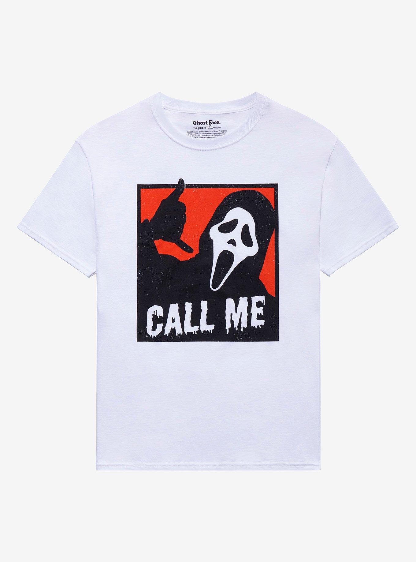 Scream Ghost Face Call Me Portrait T-Shirt, MULTI, hi-res