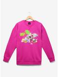 Disney Minnie Mouse and Daisy Duck Hot Pink Beach Crewneck — BoxLunch Exclusive, PURPLE, hi-res