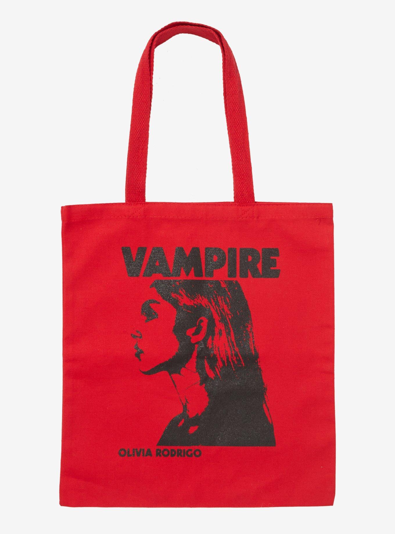 Olivia Rodrigo Vampire Red Tote Bag