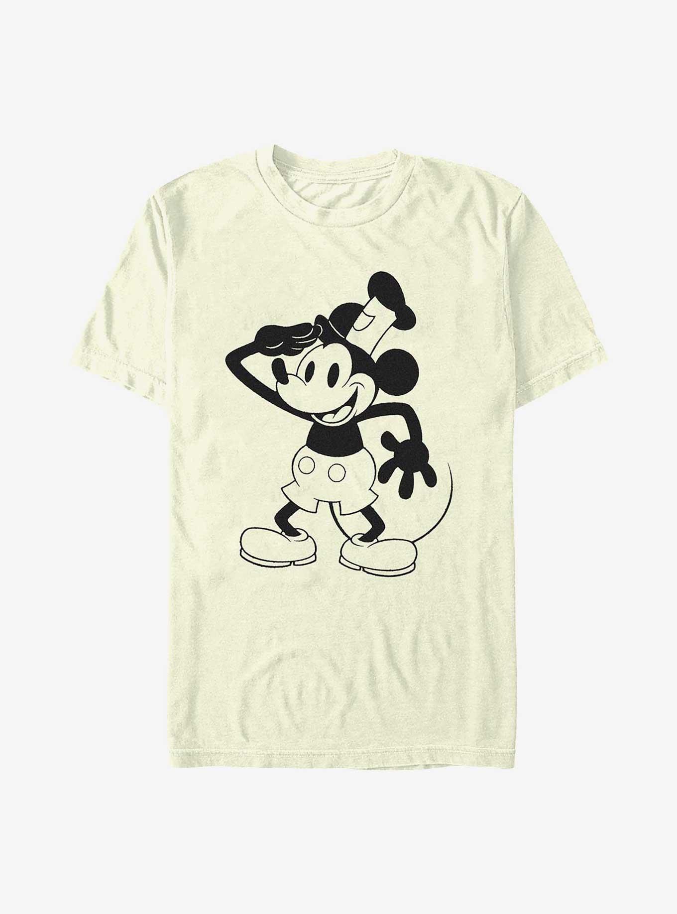 Disney 100 Captain Mickey Sound Cartoon T-Shirt, NATURAL, hi-res