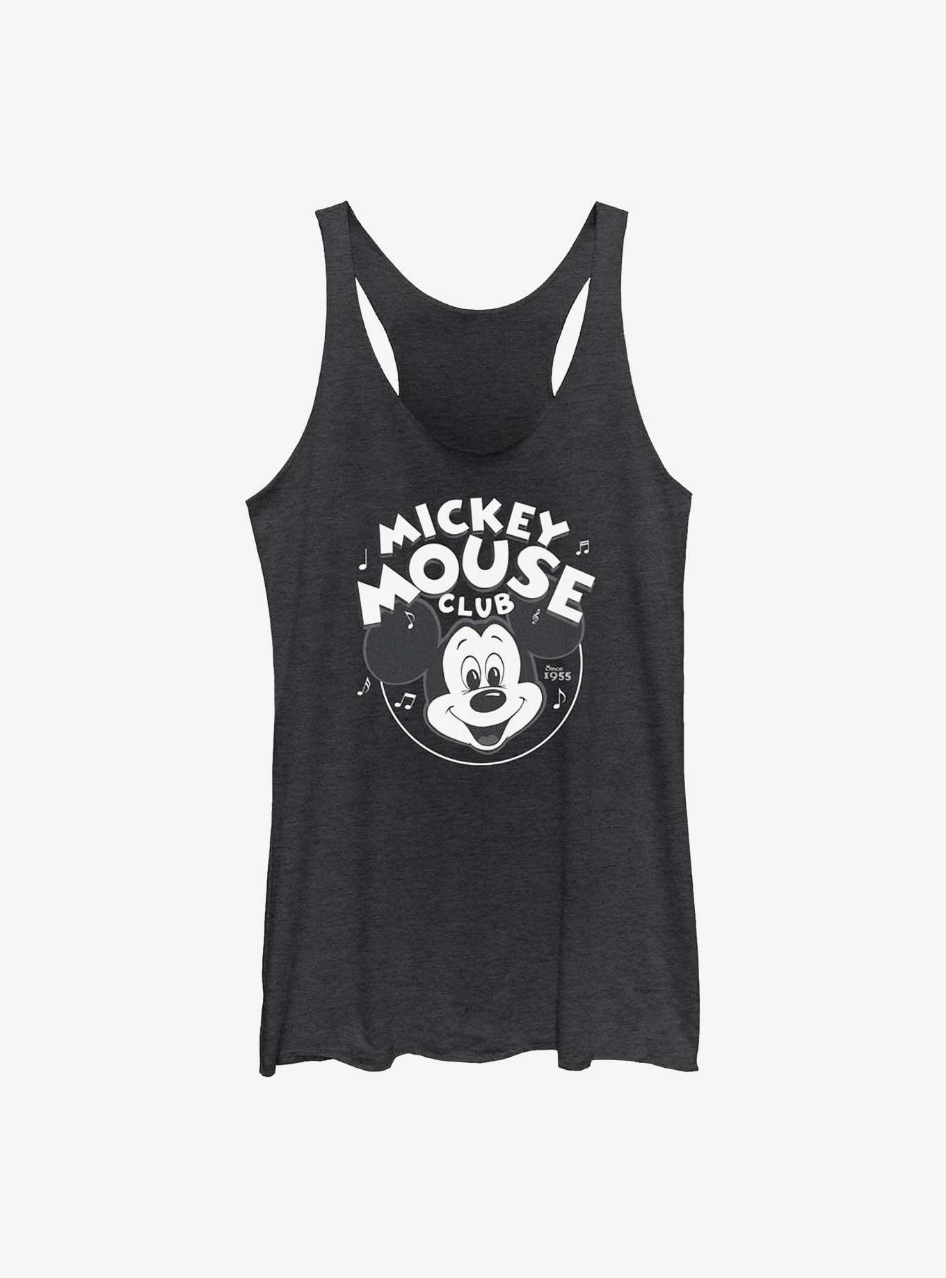 Disney 100 Mickey Mouse Music Club Girls Tank, BLK HTR, hi-res