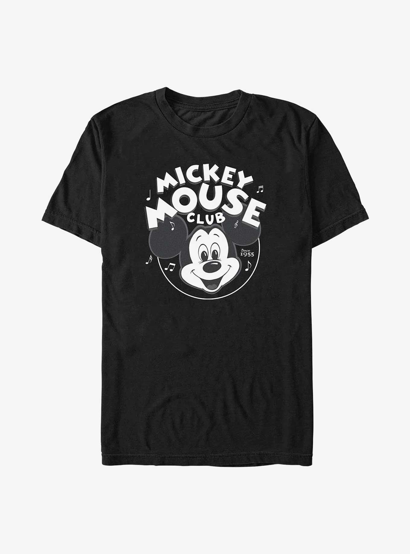 The Mickey Mouse Club Logo T-Shirt for Adults – Black