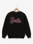Barbie Rhinestone Logo Women's Crewneck - BoxLunch Exclusive, BLACK, hi-res