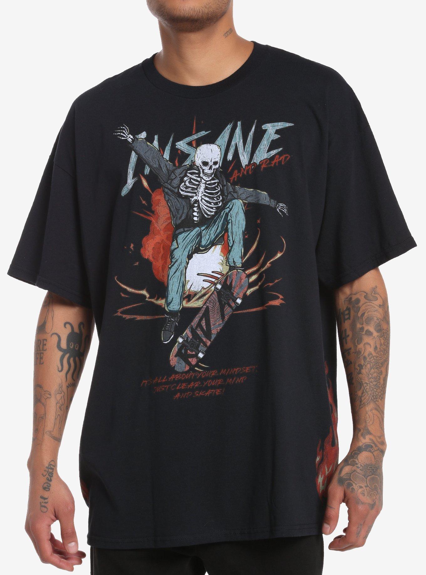 Social Collision® Skating Skeleton T-Shirt, , hi-res