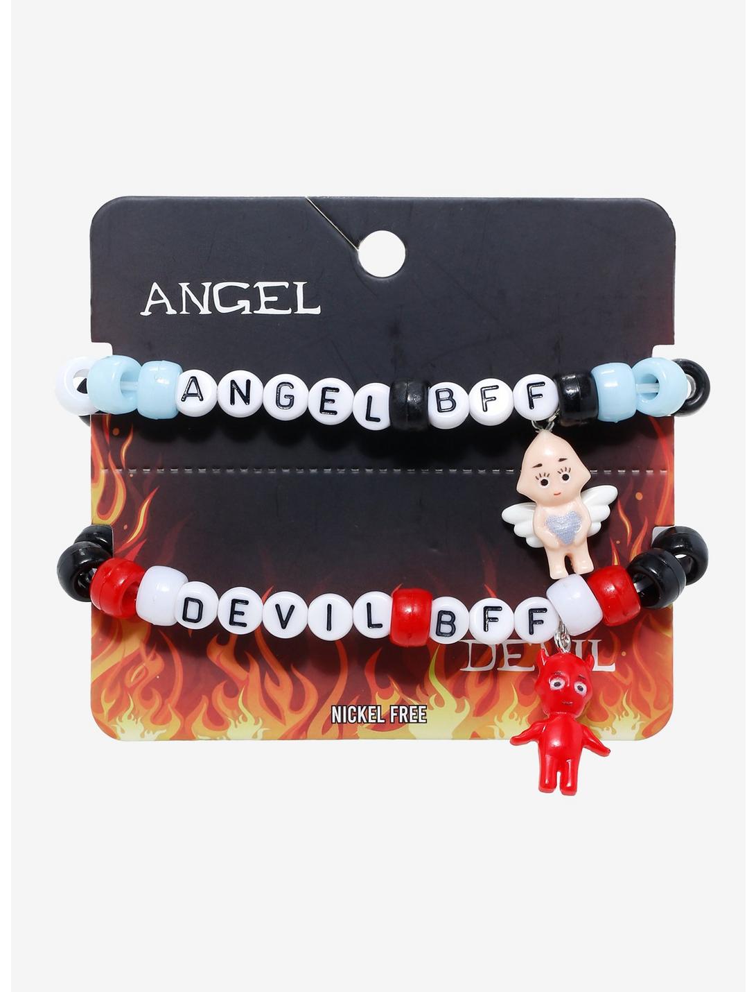 Angel & Devil Baby Best Friend Beaded Bracelet Set, , hi-res