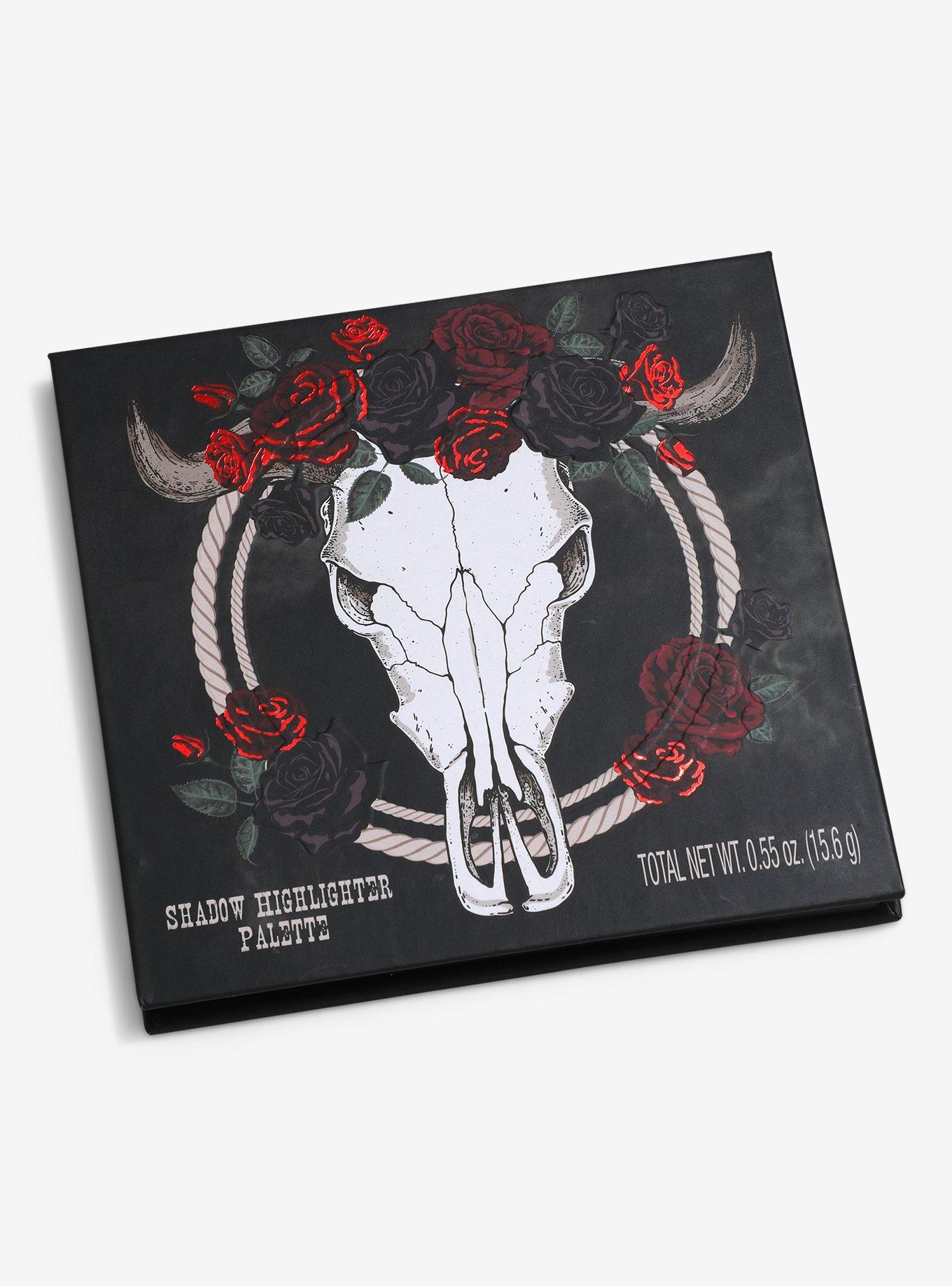 Cow Skull Rose Eyeshadow & Highlighter Palette, , hi-res