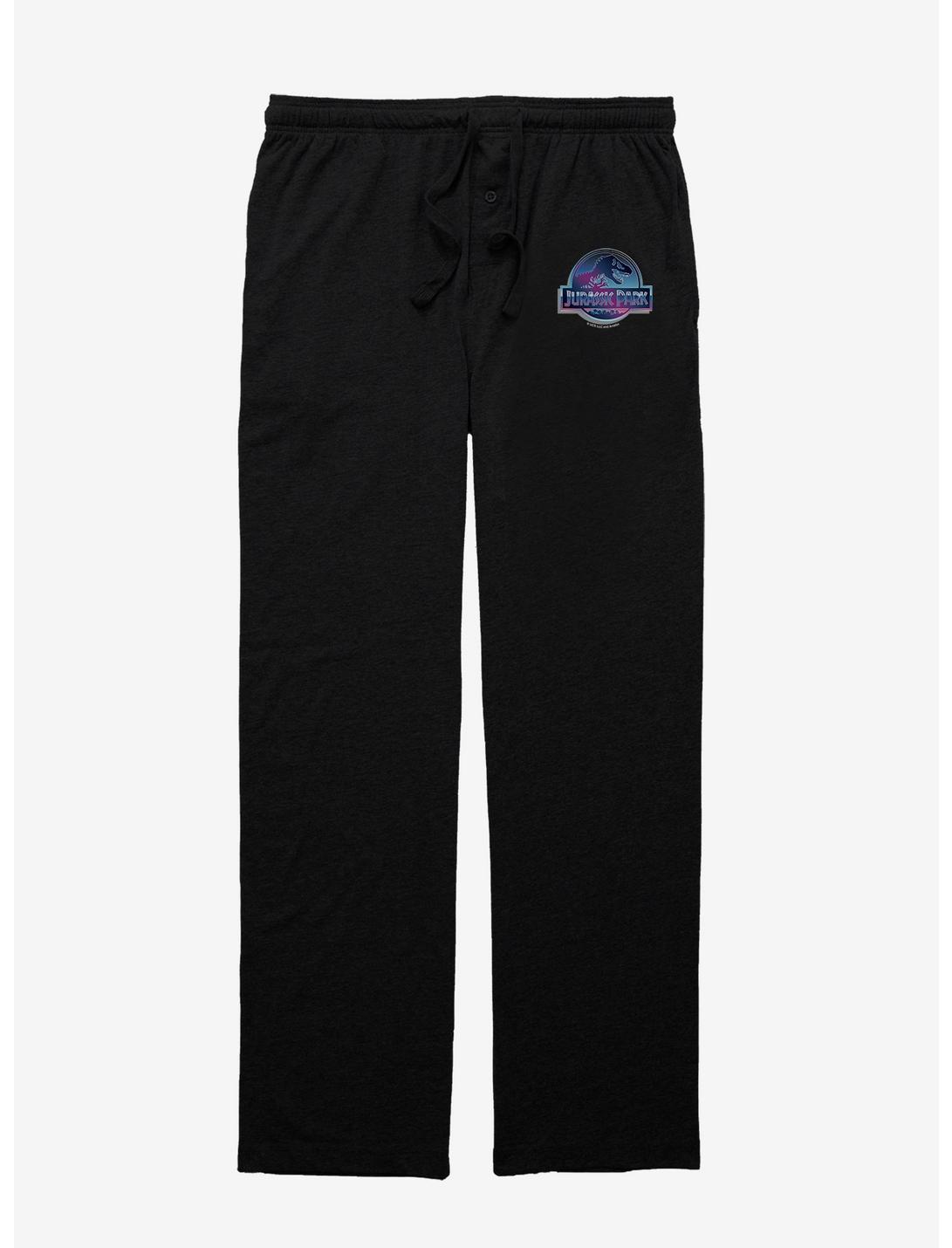 Jurassic Park Multicolor Logo Pajama Pants, BLACK, hi-res