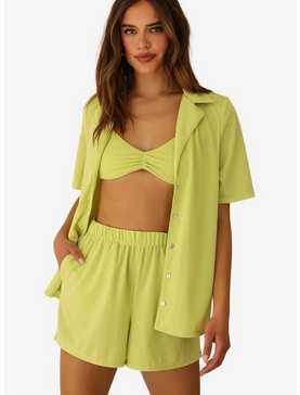 Dippin' Daisy's Mary-Kate Swim Top Cover-Up Lime Green, , hi-res