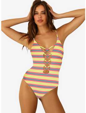 Dippin' Daisy's Bliss One Piece Y2K Stripe, , hi-res