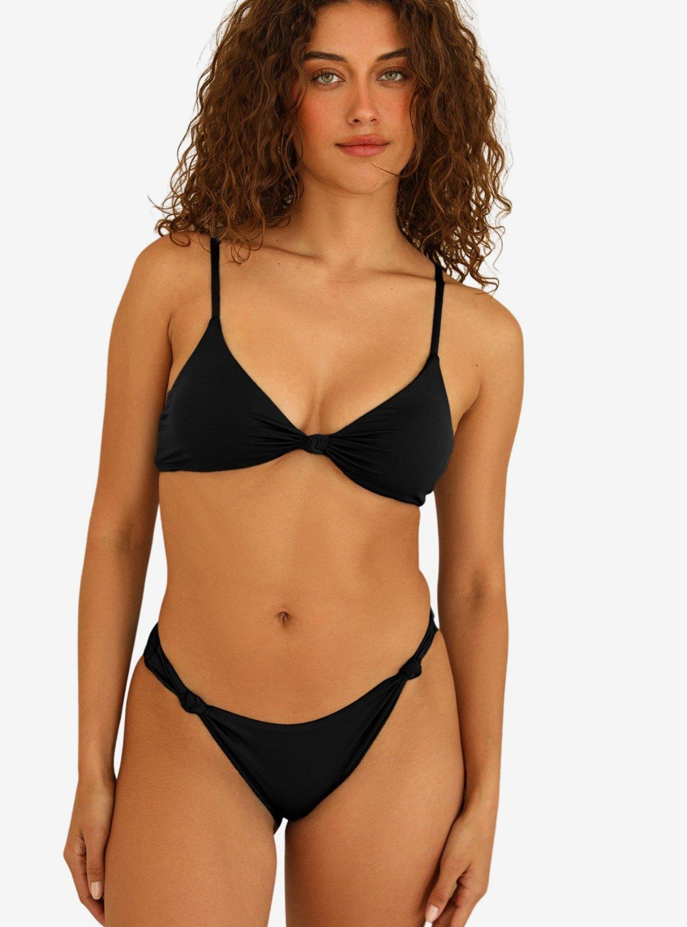 Dippin' Daisy's Quinn Swim Bottom Black, , hi-res
