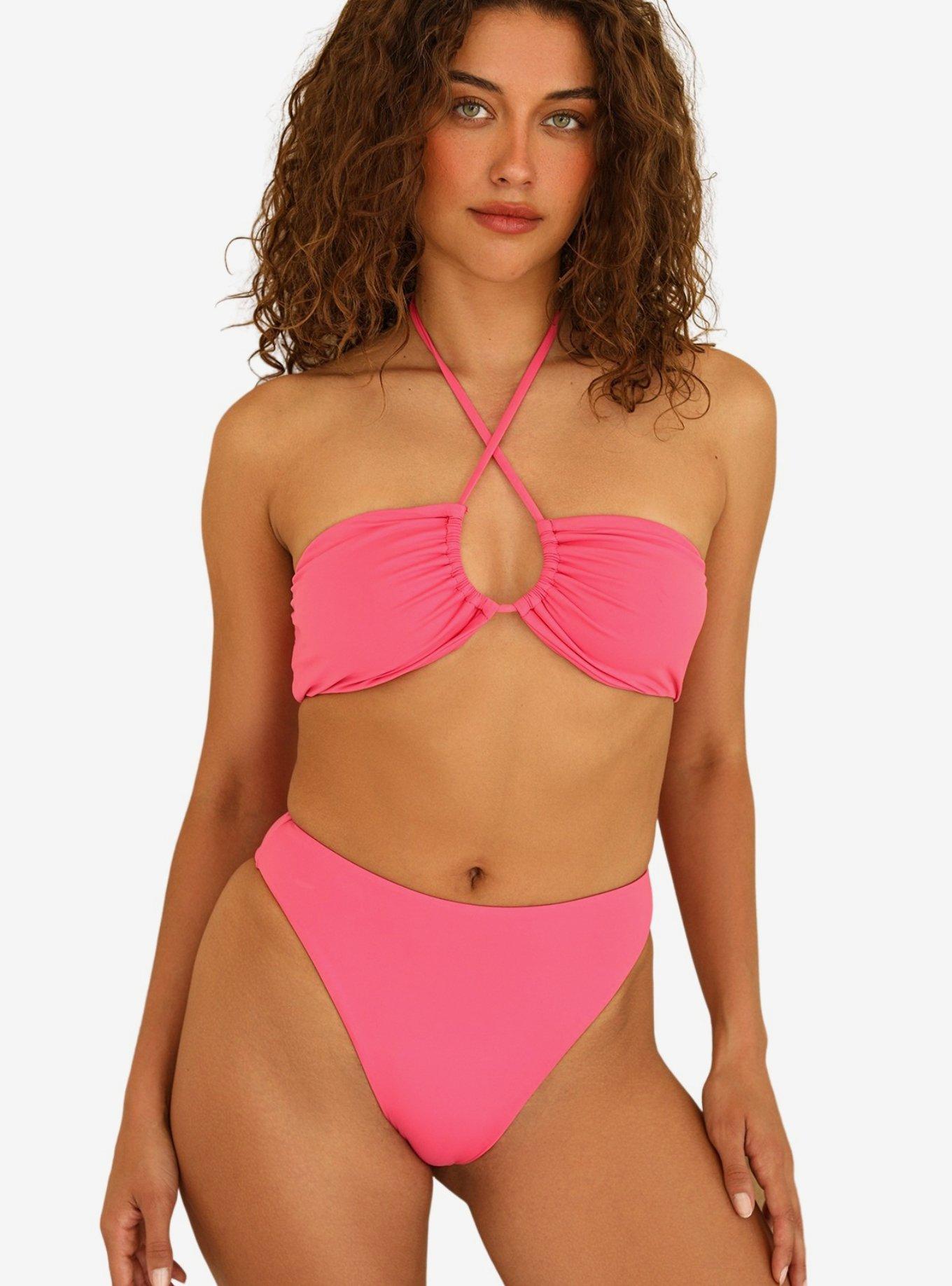 Dippin' Daisy's Seashore Swim Bottom Plastic Pink, PINK, hi-res