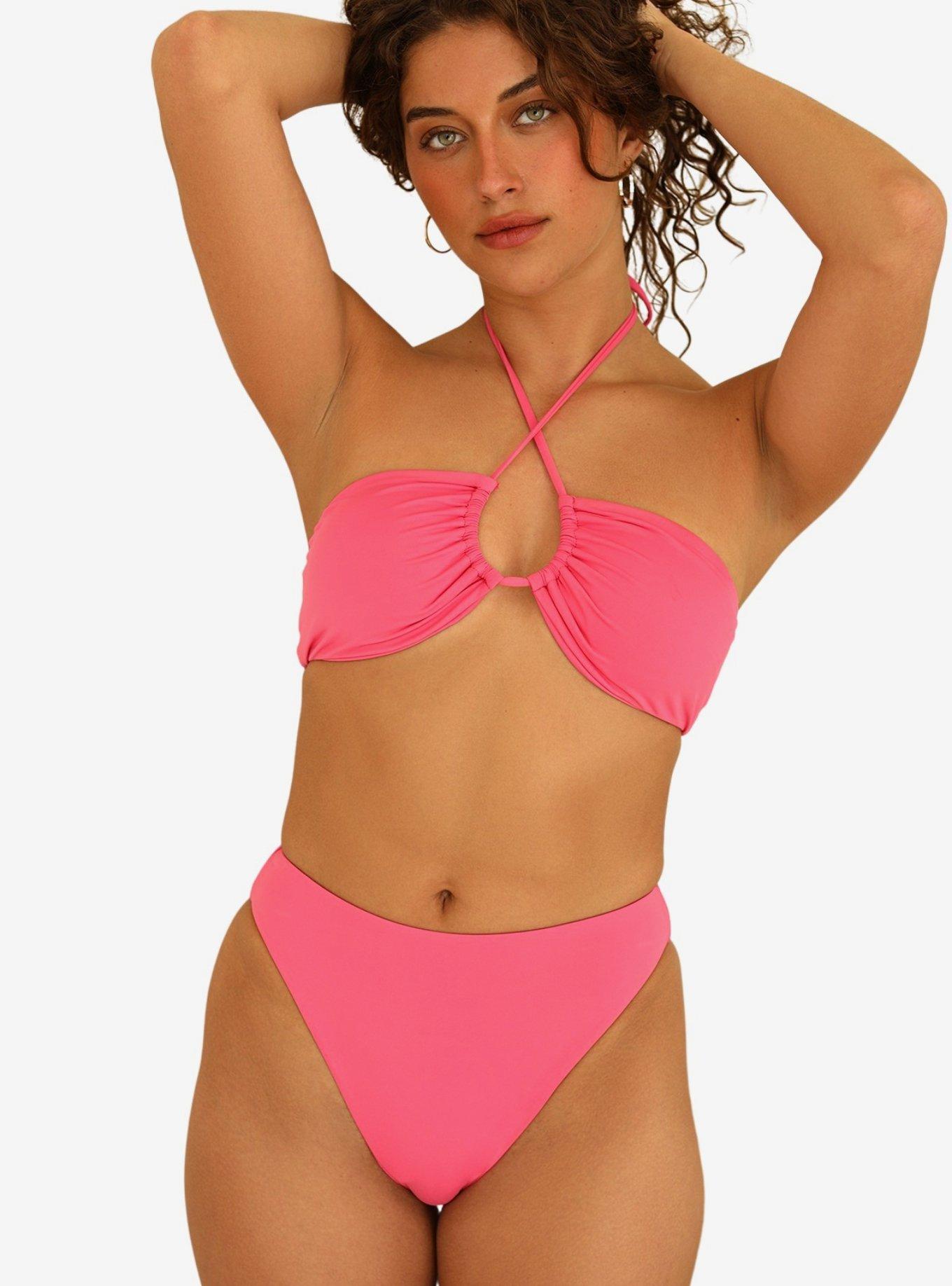 Dippin' Daisy's Amalfi Swim Top Plastic Pink, PINK, hi-res