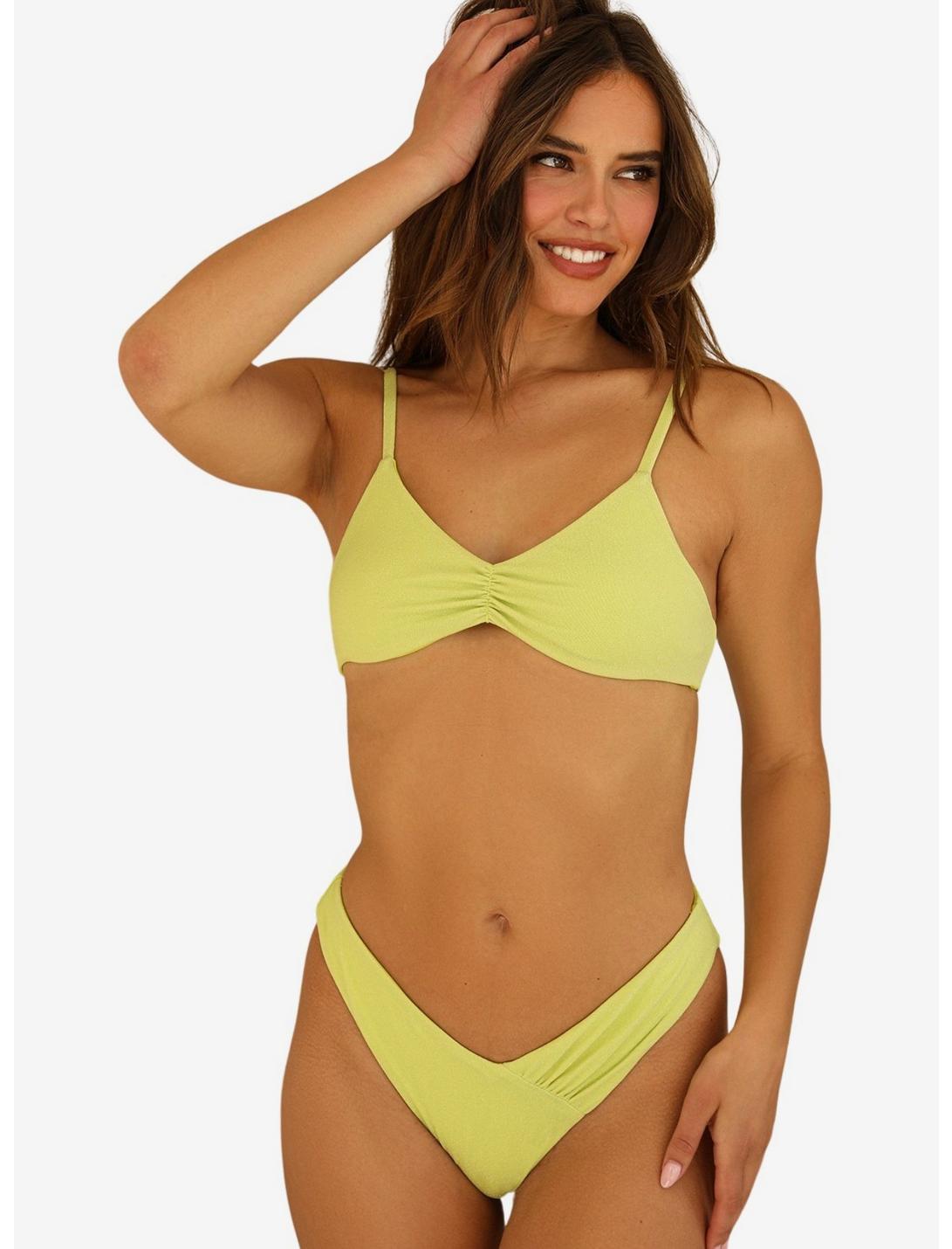 Dippin' Daisy's Britney Swim Top Lime Green, GREEN, hi-res