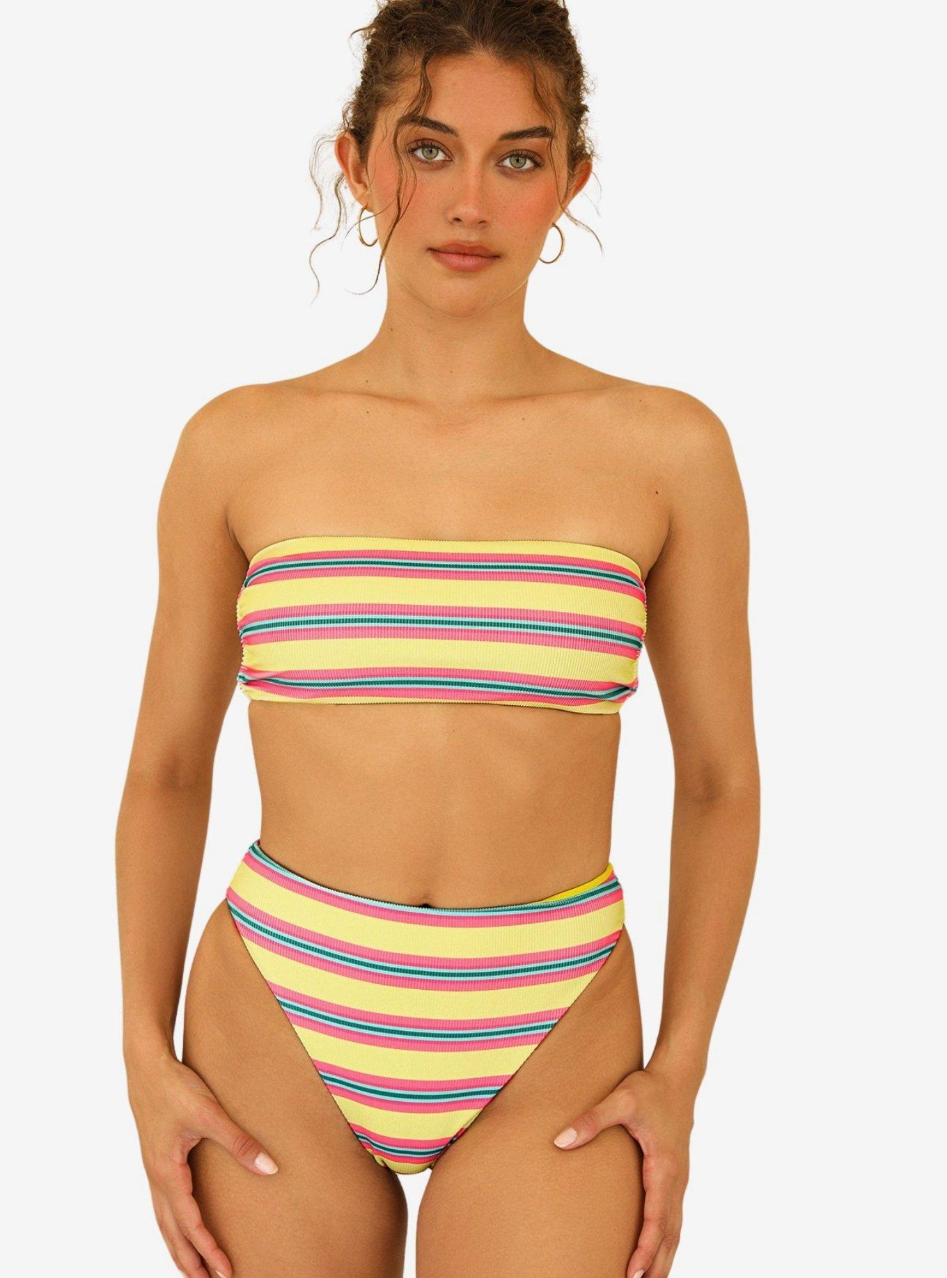 Dippin' Daisy's Rush Swim Top Y2K Stripe, , hi-res