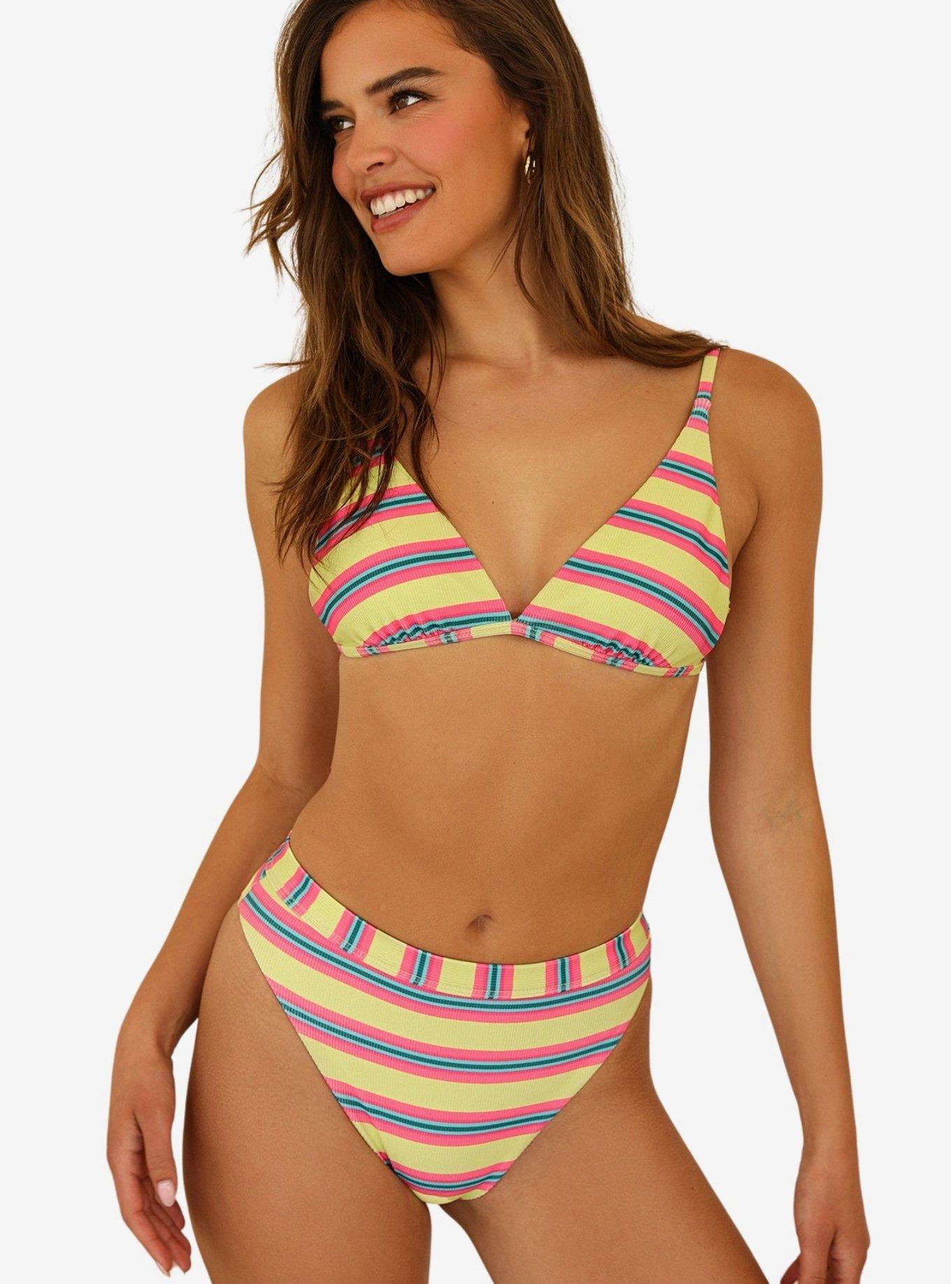 Dippin' Daisy's Ultra Swim Bottom Y2K Stripe, MULTI, hi-res