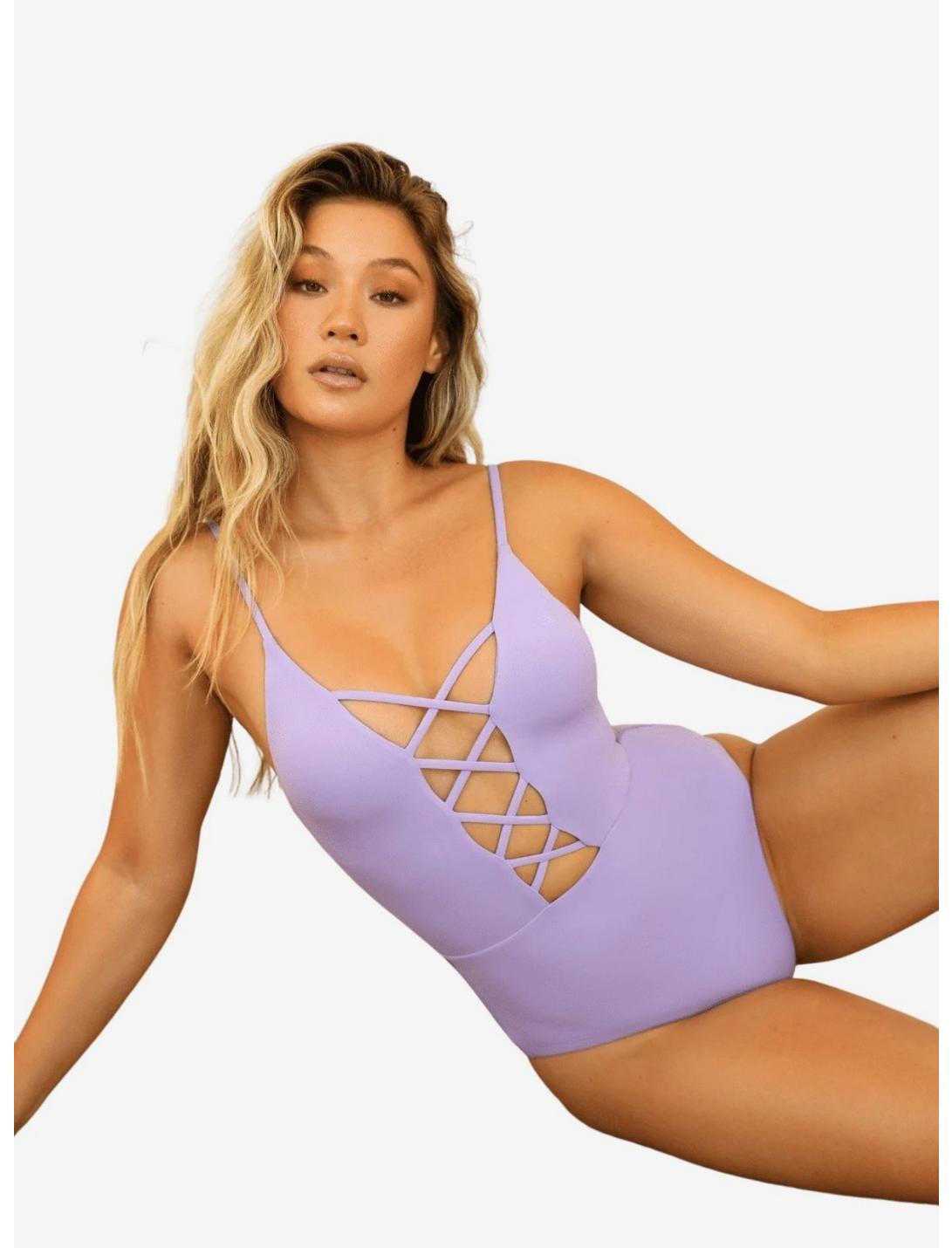 Dippin' Daisy's Bliss One Piece Amethyst, PURPLE, hi-res
