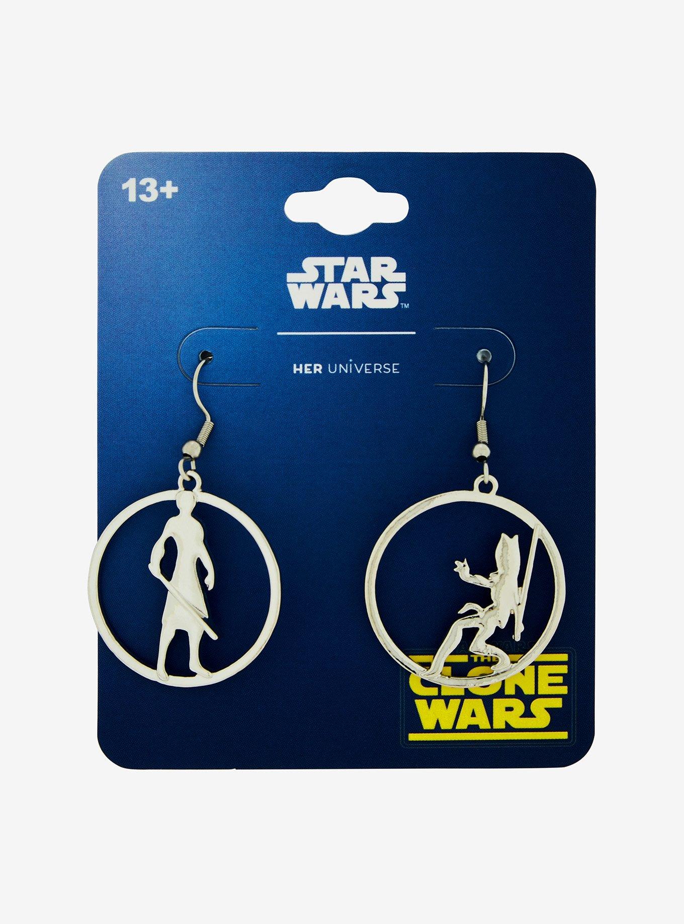 Her Universe Star Wars: The Clone Wars Anakin & Ahsoka Drop Earrings Her Universe Exclusive, , hi-res