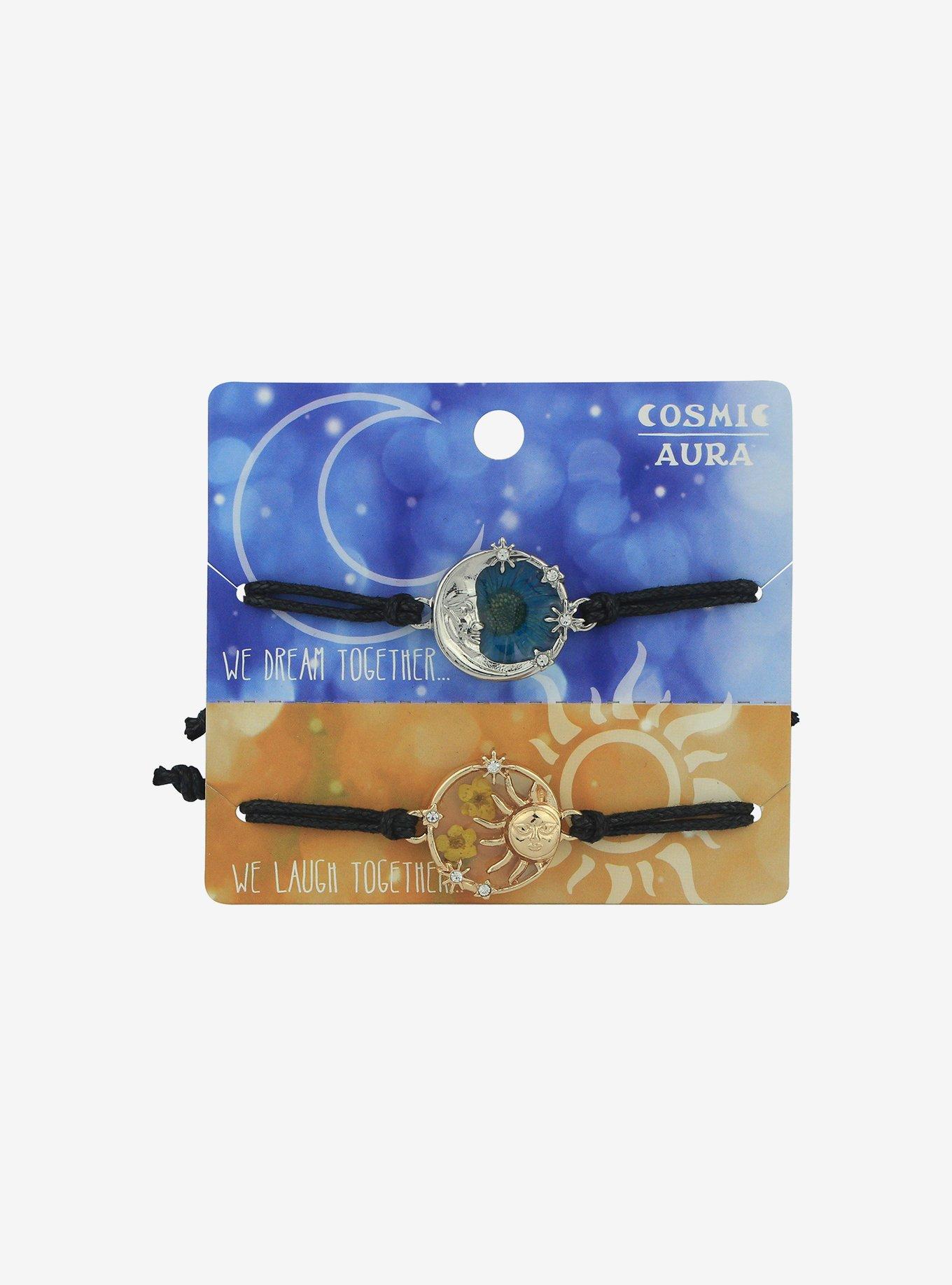 Cosmic Aura Celestial Dried Flower Best Friend Bracelet Set, , hi-res