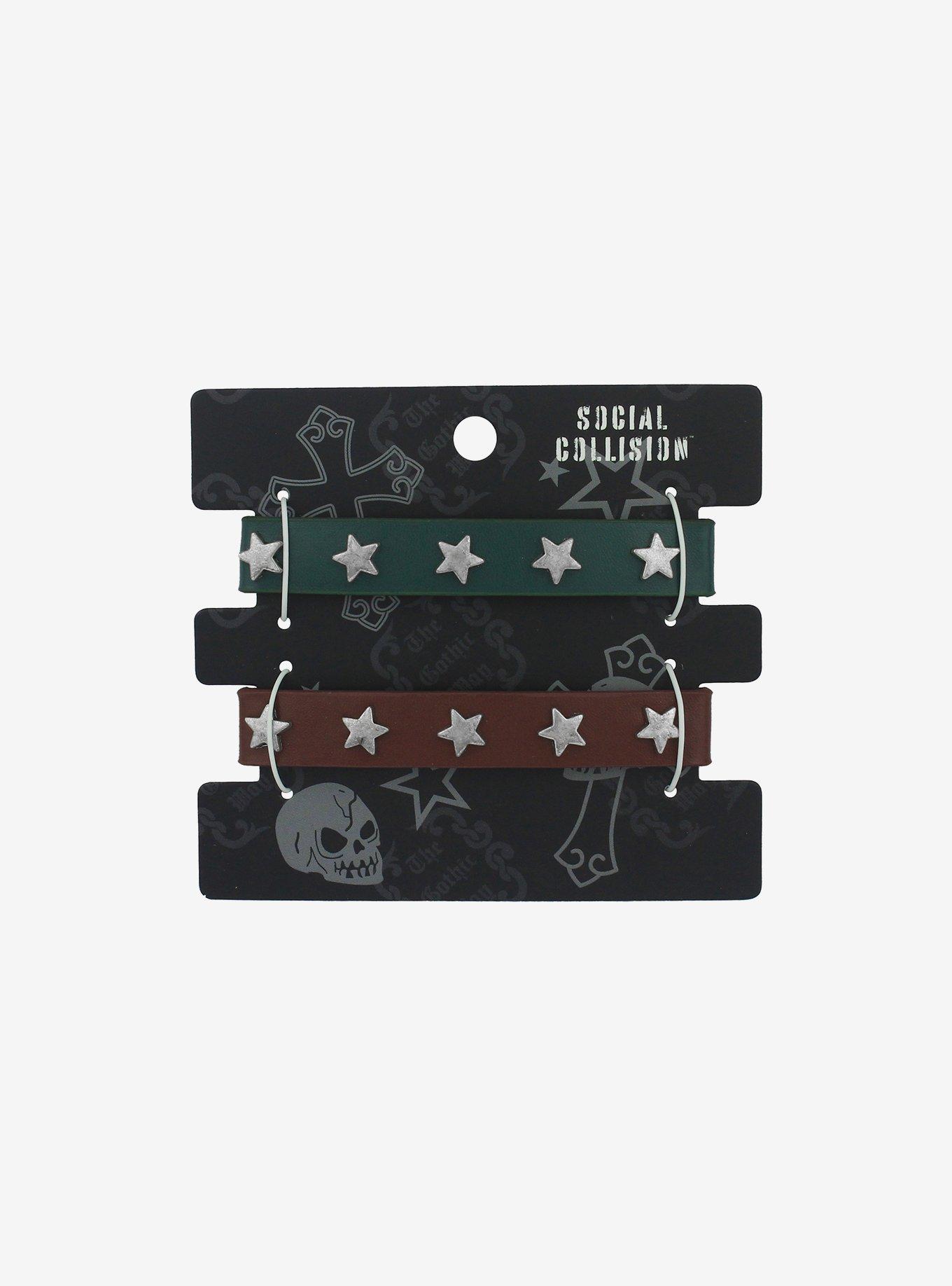 Social Collision Star Studs Cuff Bracelet Set, , hi-res