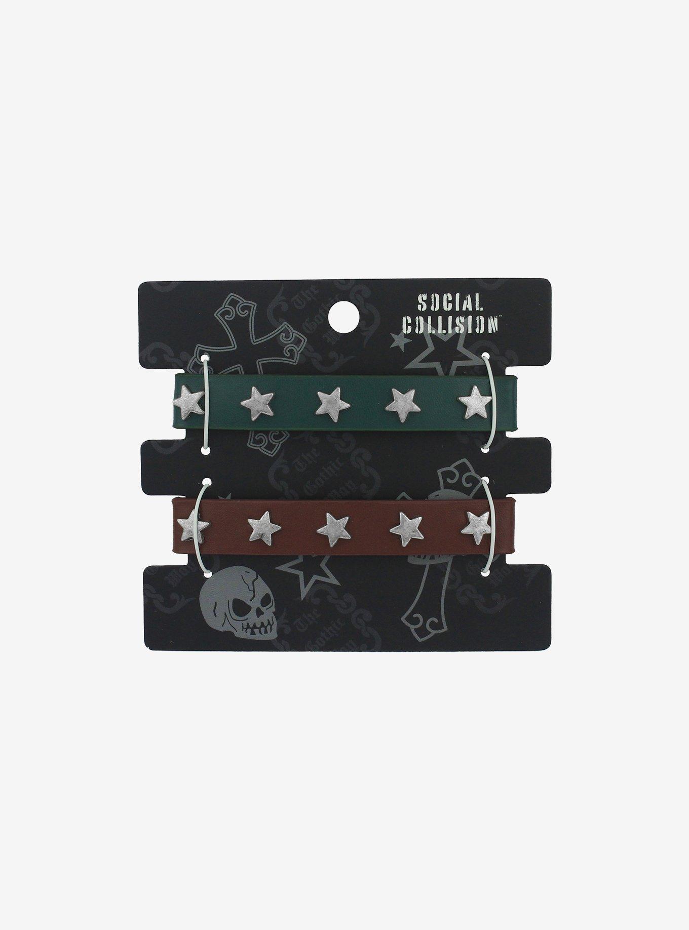 Social Collision Star Studs Cuff Bracelet Set, , hi-res