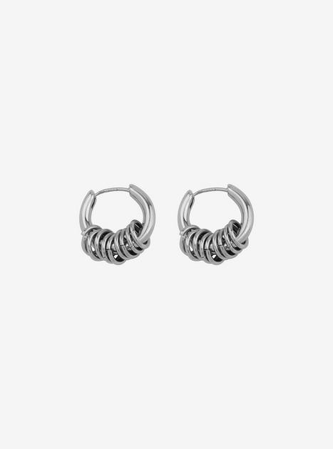 Silver Chunky Hoops | Hot Topic