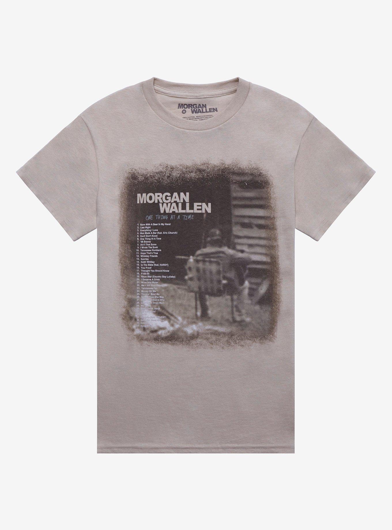 Morgan Wallen One Thing Boyfriend Fit Girls T-Shirt, SAND, hi-res