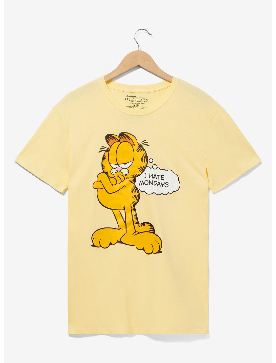 Garfield I Hate Mondays Women's T-Shirt - BoxLunch Exclusive, OFF WHITE, hi-res