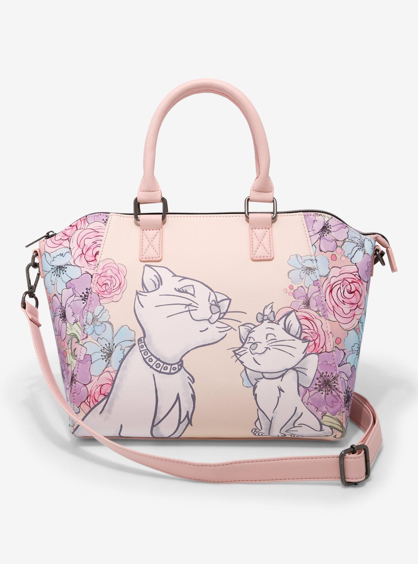 Loungefly Disney The Aristocats Marie & Duchess Floral Satchel Bag