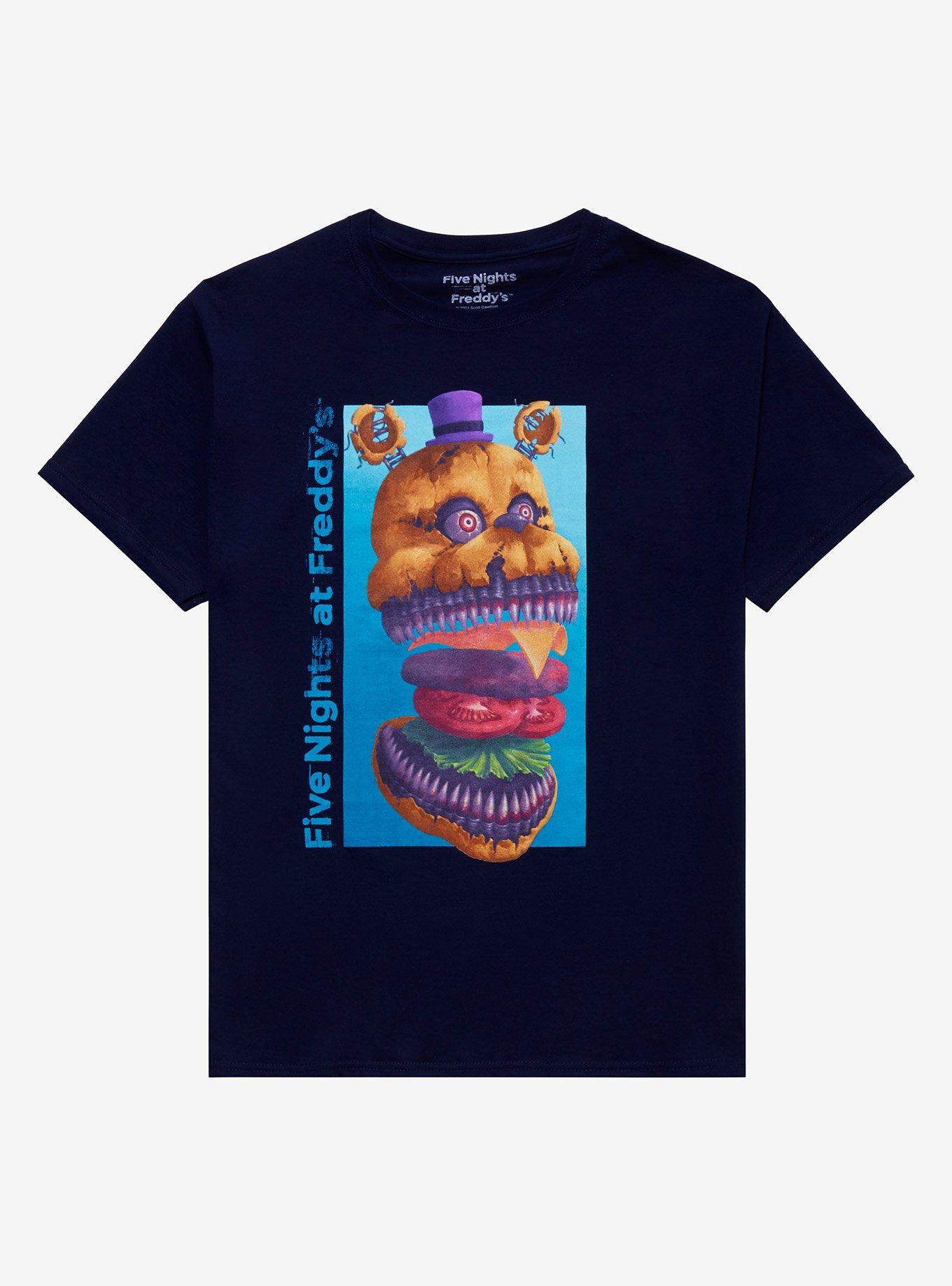 Five Nights at Freddy's Party Till 5 Am Boy's Royal Blue T-Shirt-L