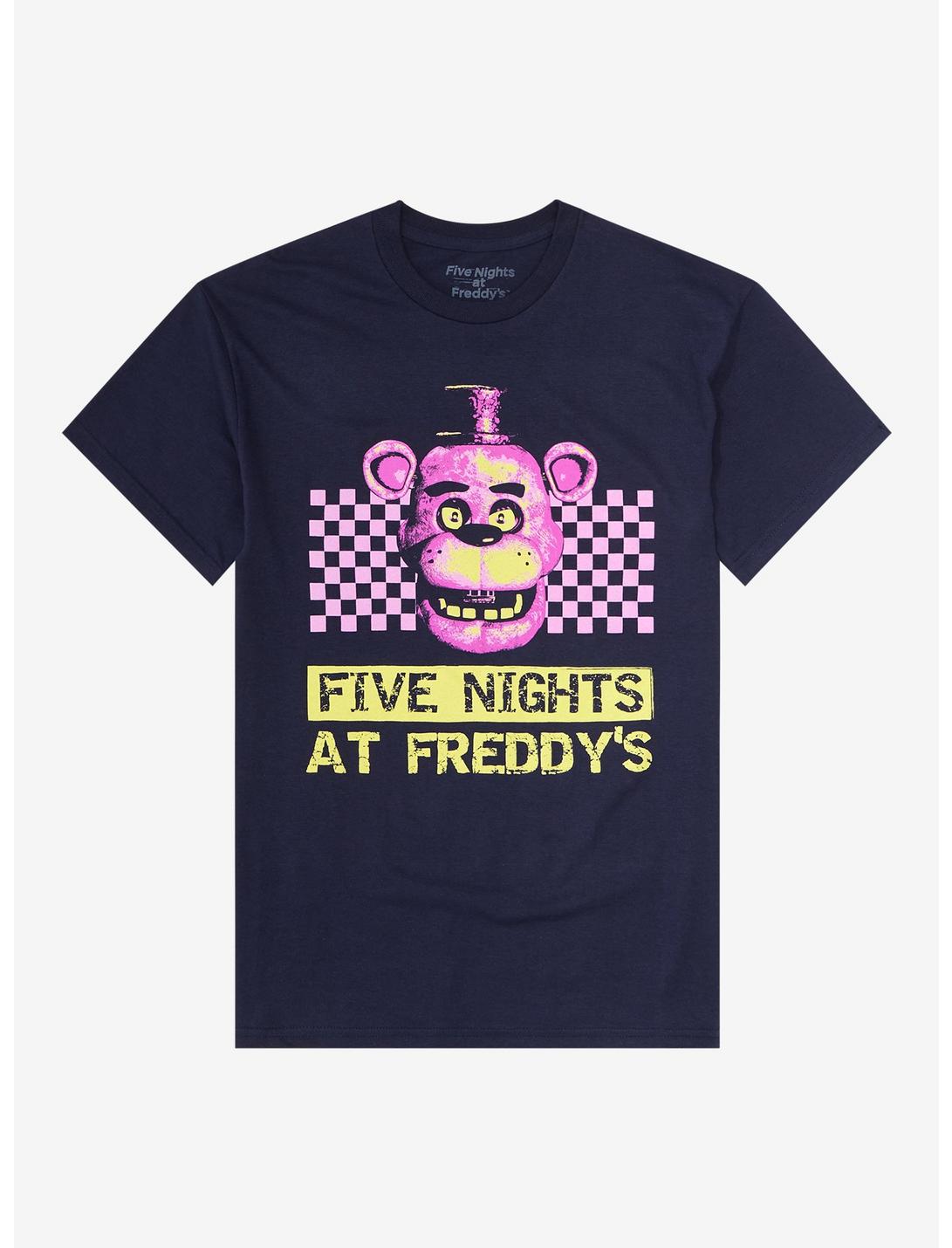 Five Nights At Freddy's Checkered T-Shirt, BLACK, hi-res