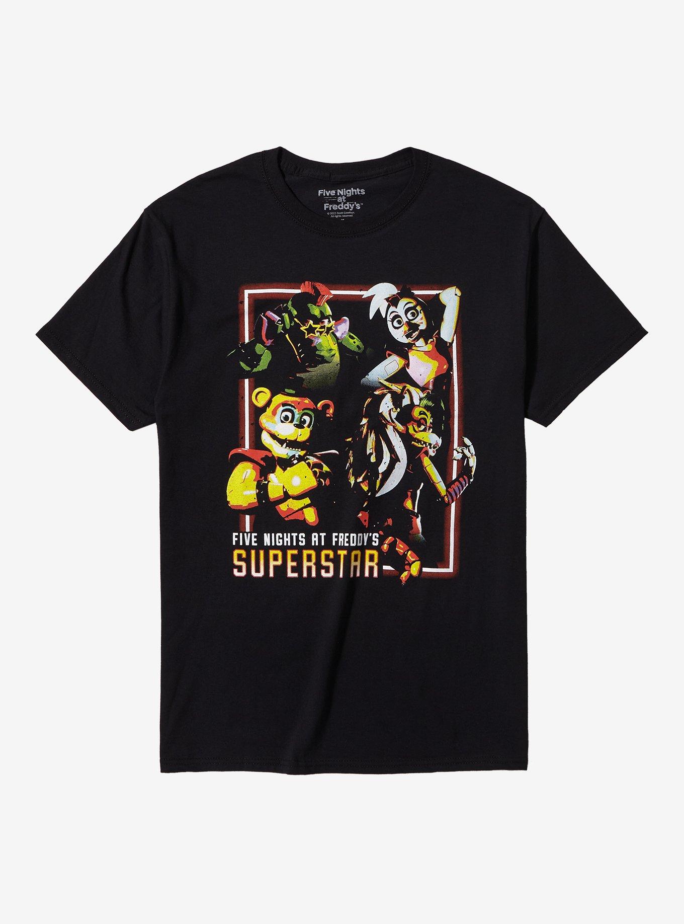 Five Nights At Freddy's Superstar T-Shirt, BLACK, hi-res