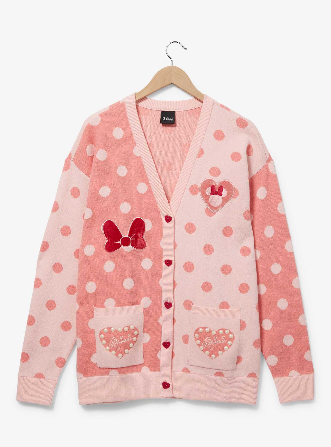 Disney Minnie Mouse Polka Dot Women's Cardigan - BoxLunch Exclusive, , hi-res