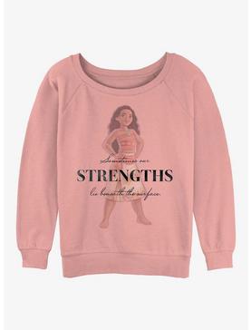 Disney100 Moana Our Strengths Lie Beneath Girls Slouchy Sweatshirt, , hi-res