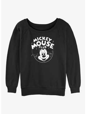 Disney100 Mickey Mouse Club Badge Girls Slouchy Sweatshirt, , hi-res