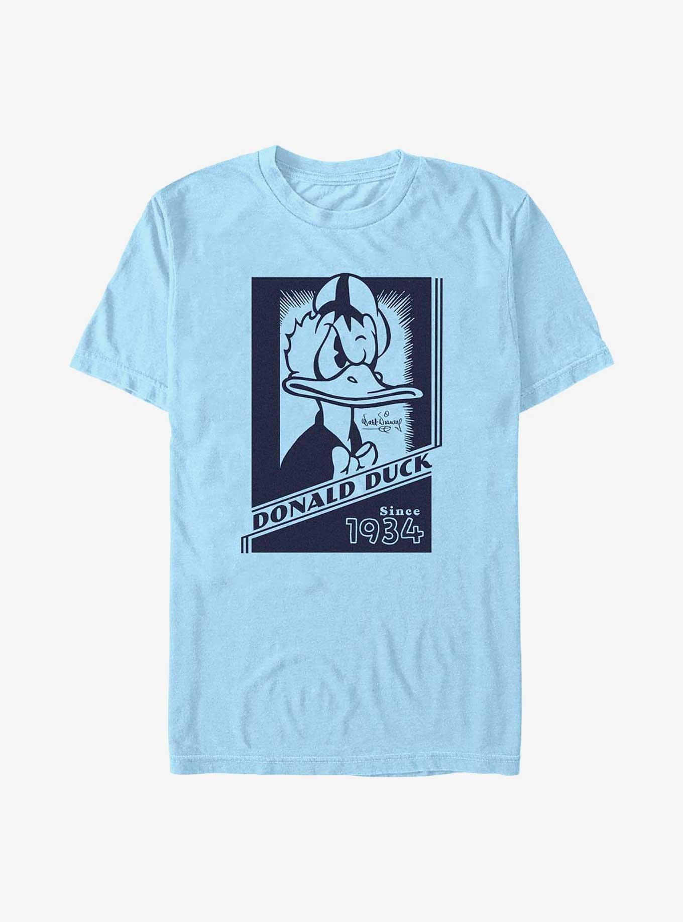 Disney100 Angry Donald Duck Poster T-Shirt, LT BLUE, hi-res