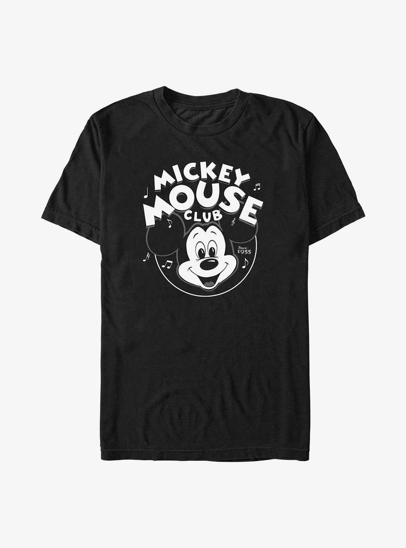 Disney100 Mickey Mouse Club Badge T-Shirt, BLACK, hi-res