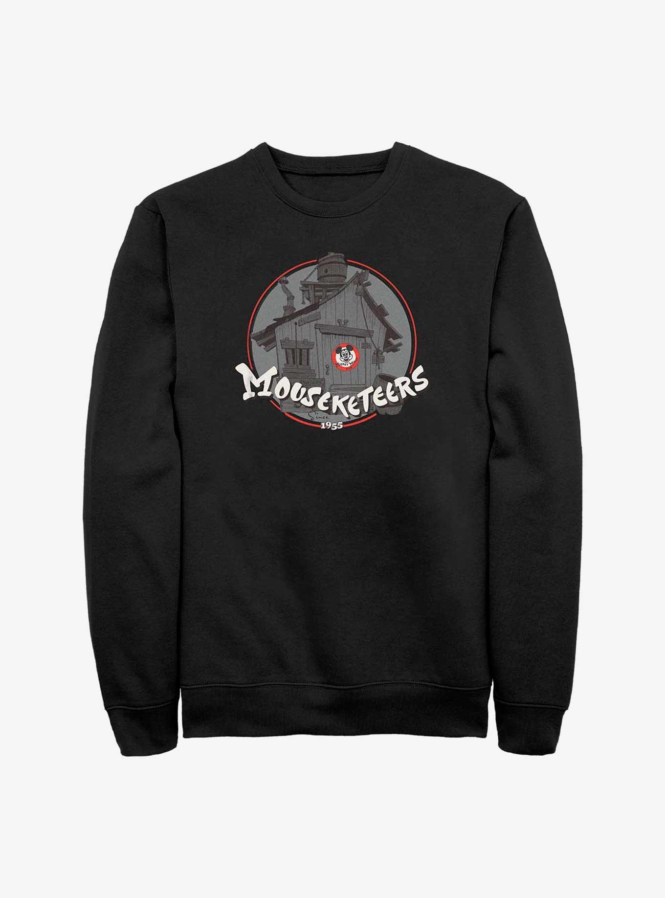Disney 100 Mouseketeers Badge Sweatshirt, BLACK, hi-res