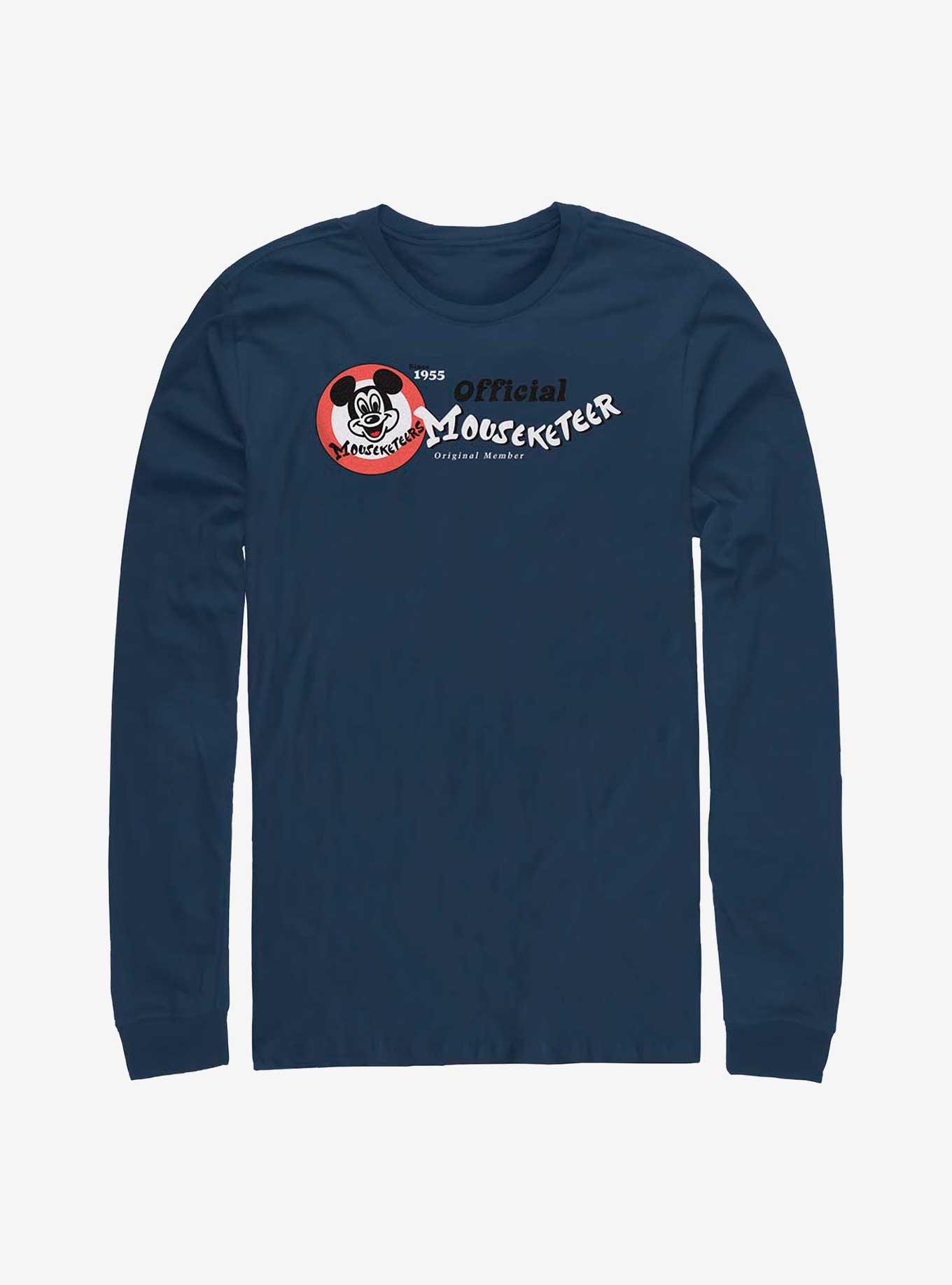 Disney 100 Official Mouseketeer Long-Sleeve T-Shirt, NAVY, hi-res