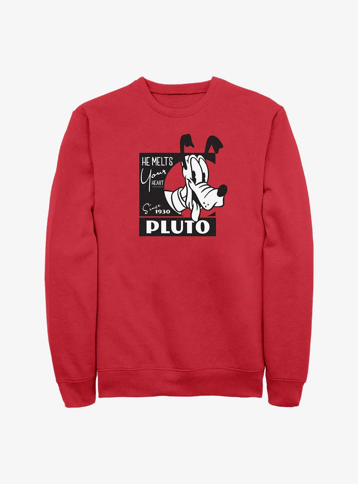 Disney 100 Pluto Melts Your Heart Sweatshirt, , hi-res