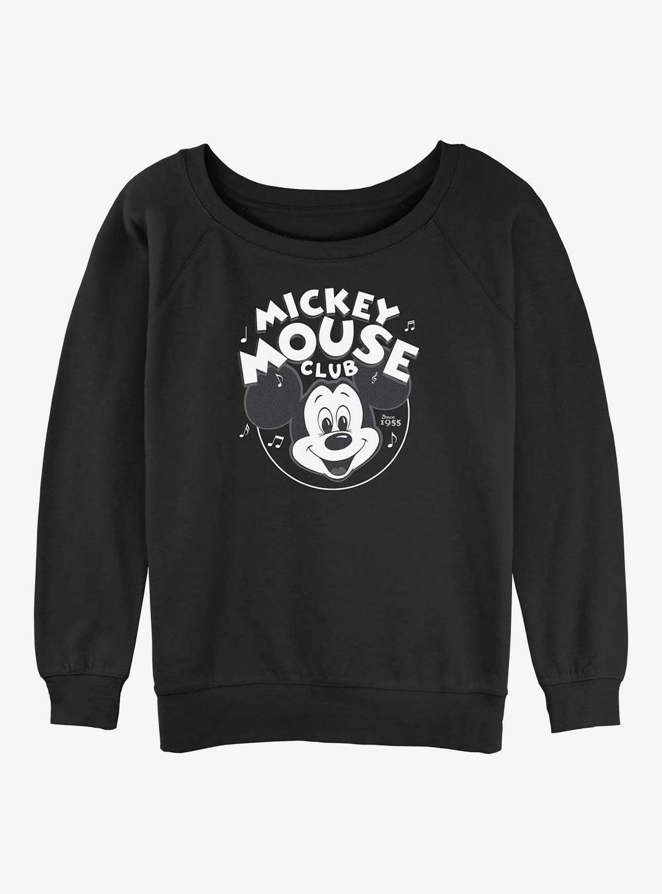 Disney 100 Mickey Mouse Music Club Girls Slouchy Sweatshirt, , hi-res