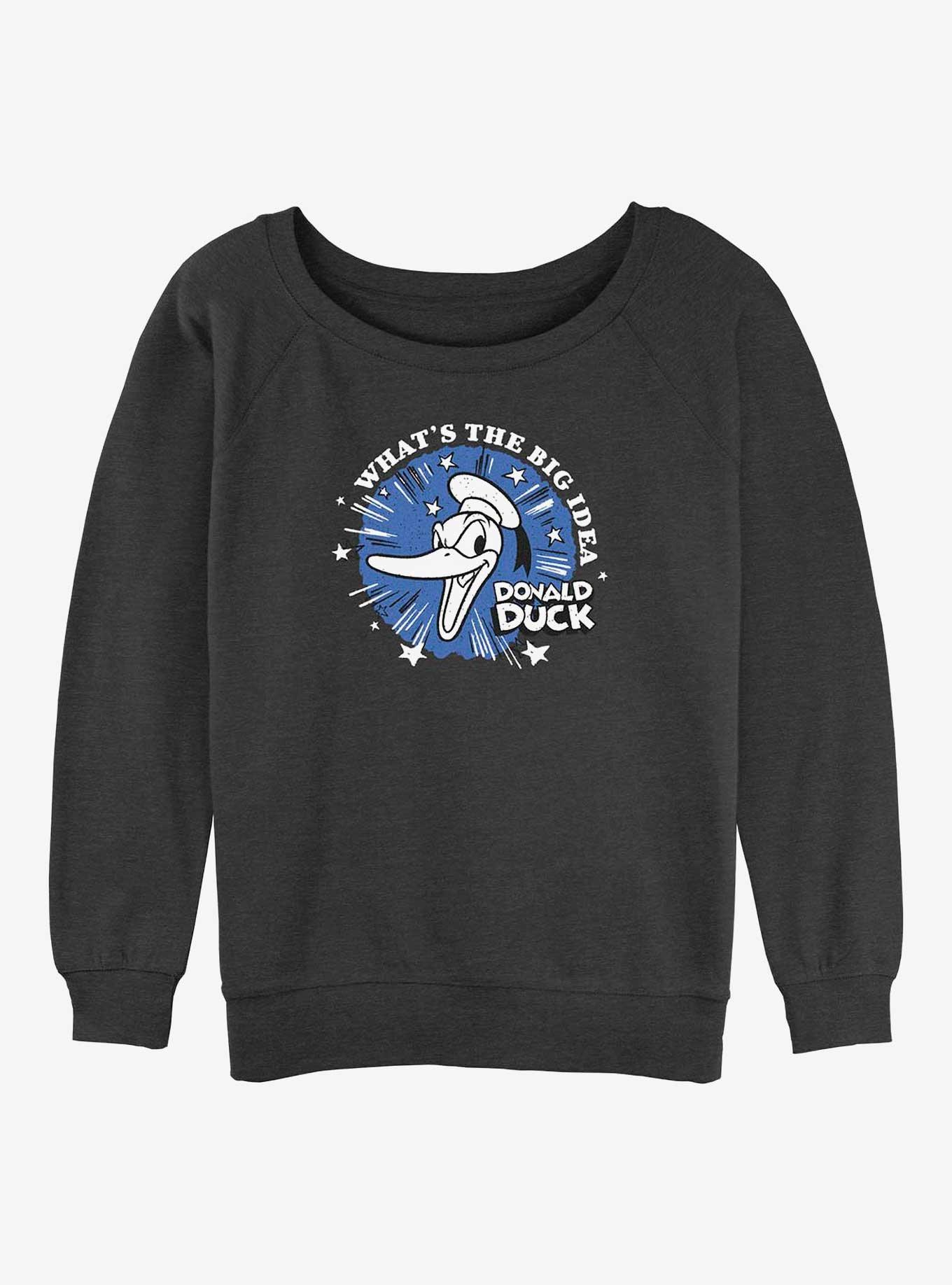 Disney 100 Donald Duck What's The Big Idea Girls Slouchy Sweatshirt, , hi-res