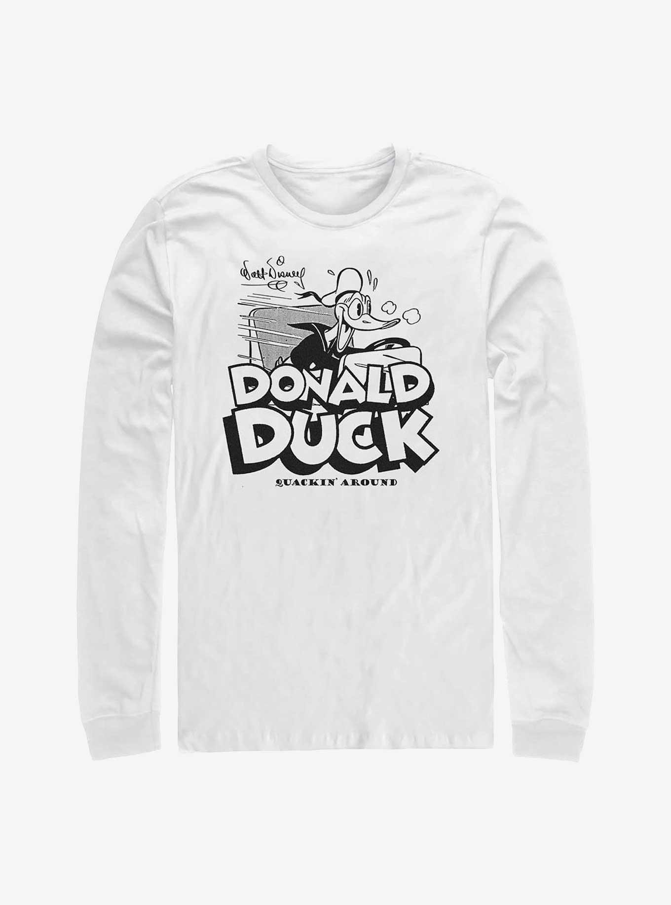 Disney 100 Donald Duck Quackin' Around Long-Sleeve T-Shirt, , hi-res