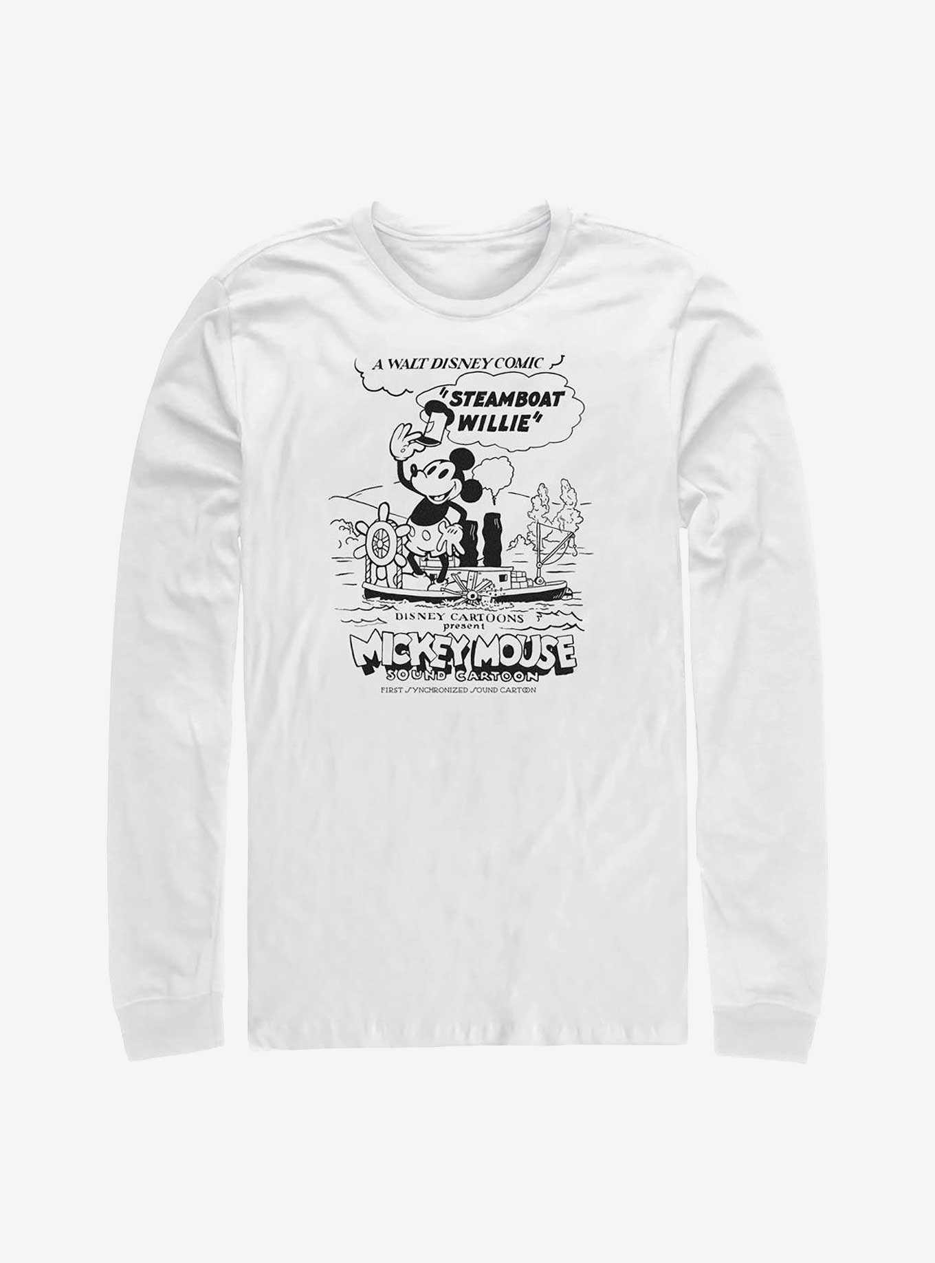 Disney 100 Steamboat Willie On Deck Long-Sleeve T-Shirt, , hi-res