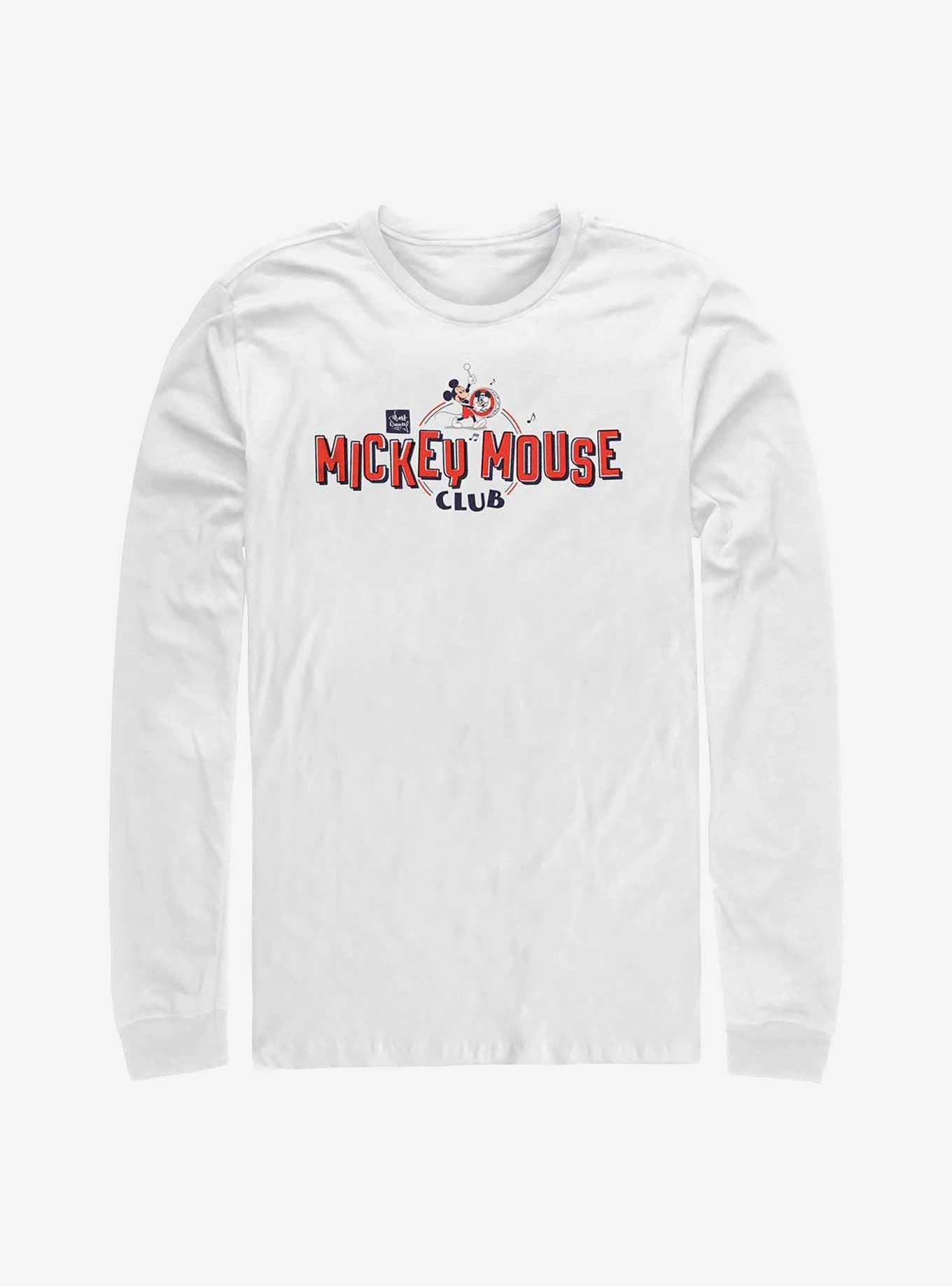 Disney 100 Mickey Mouse Club Logo Long-Sleeve T-Shirt, , hi-res