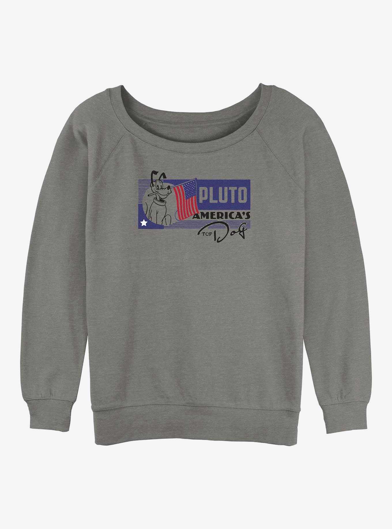 Disney 100 Pluto America's Top Dog Girls Slouchy Sweatshirt, , hi-res