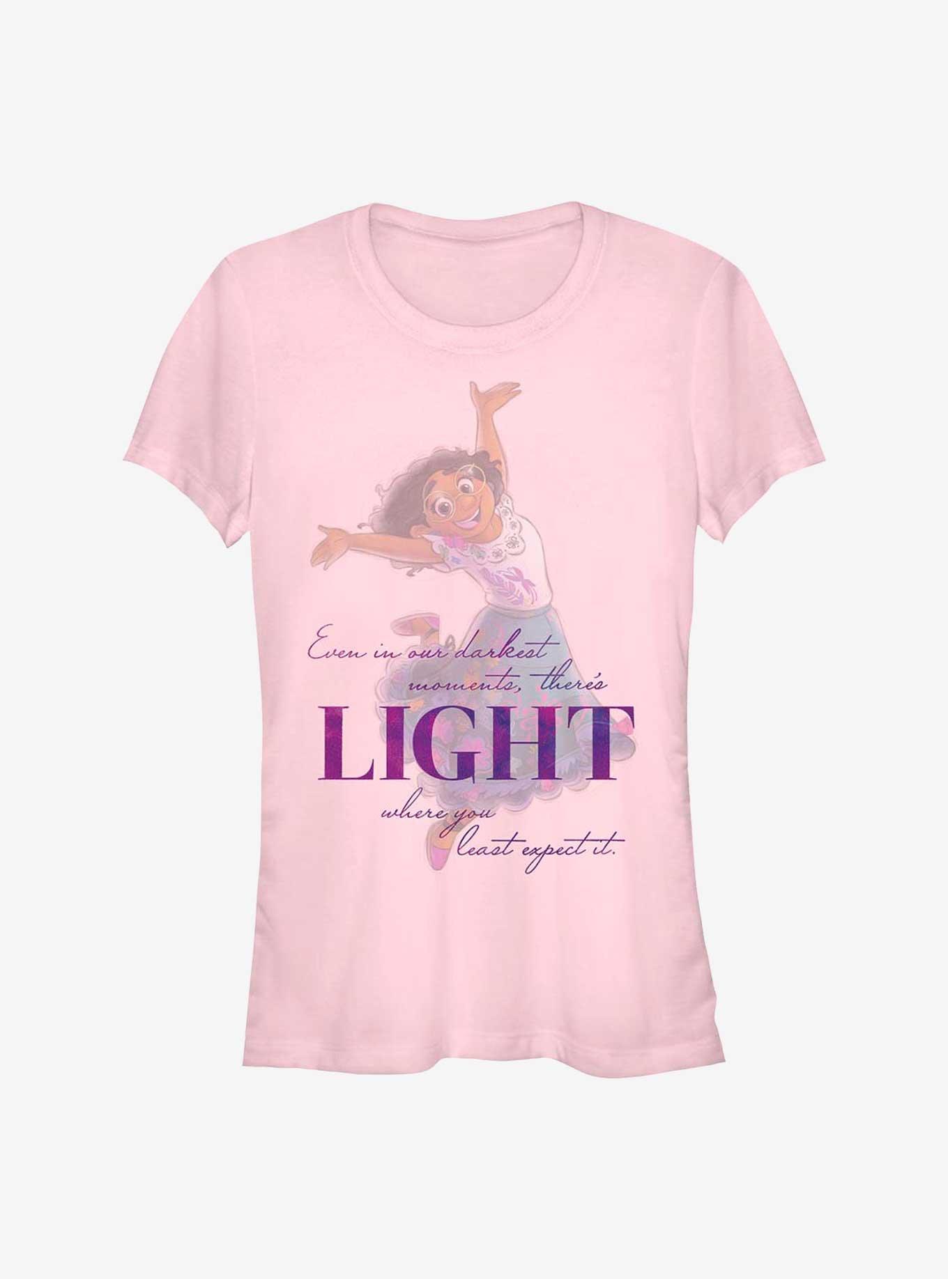 Disney 100 Mirabel Light Up Girls TShirt PINK Hot Topic