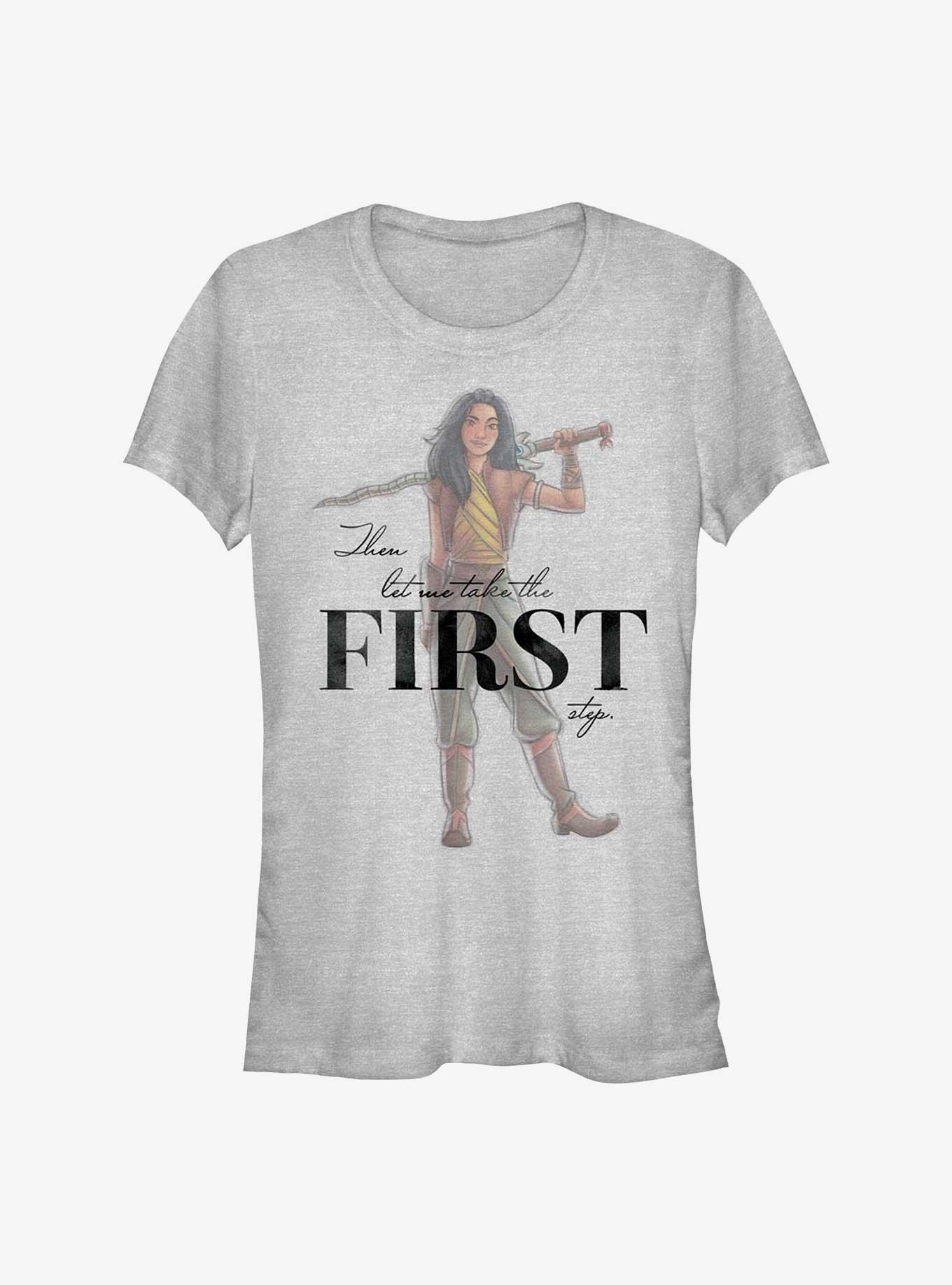 Disney 100 Raya Take The First Step Girls T-Shirt, ATH HTR, hi-res