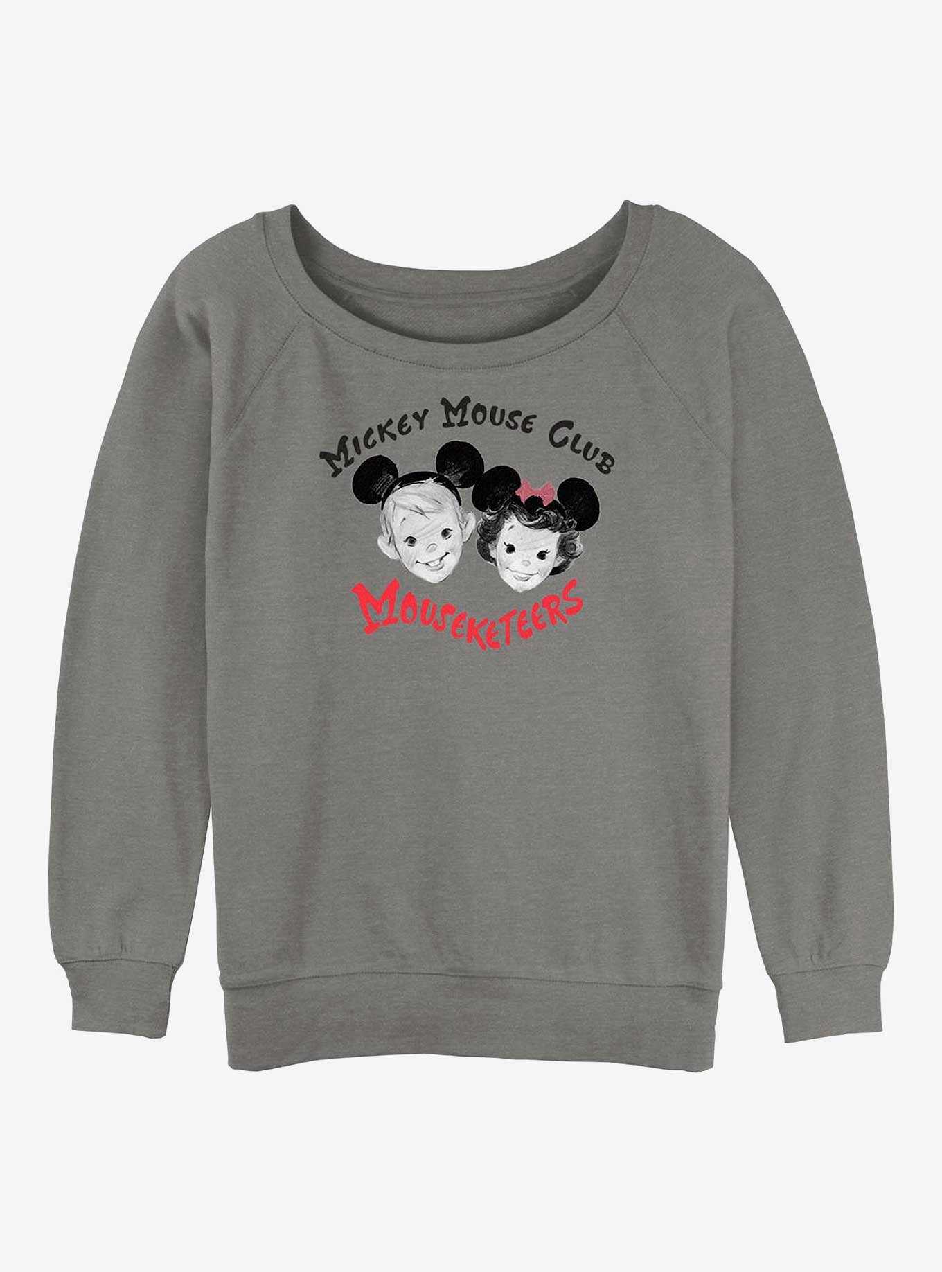 Disney 100 Mouseketeers Club Girls Slouchy Sweatshirt, , hi-res